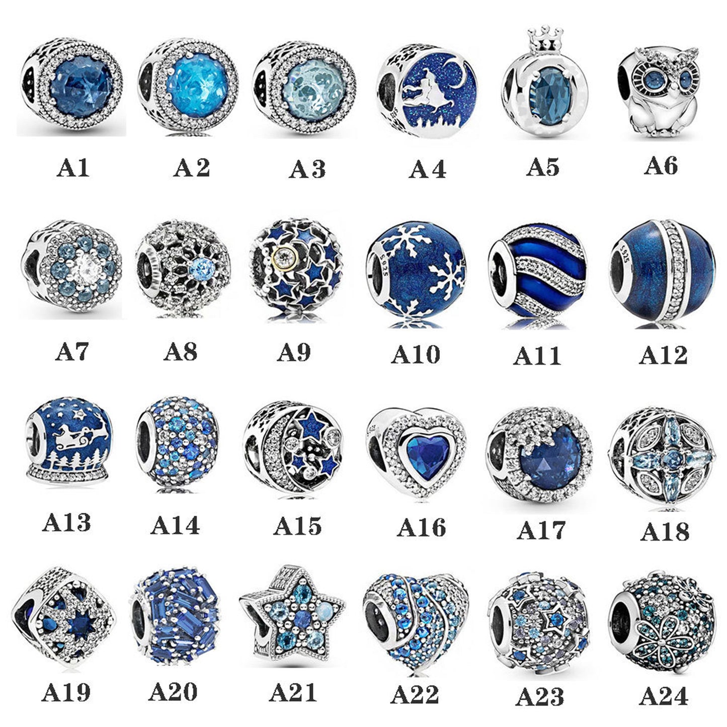 Blue Series Heart of the Ocean Charms