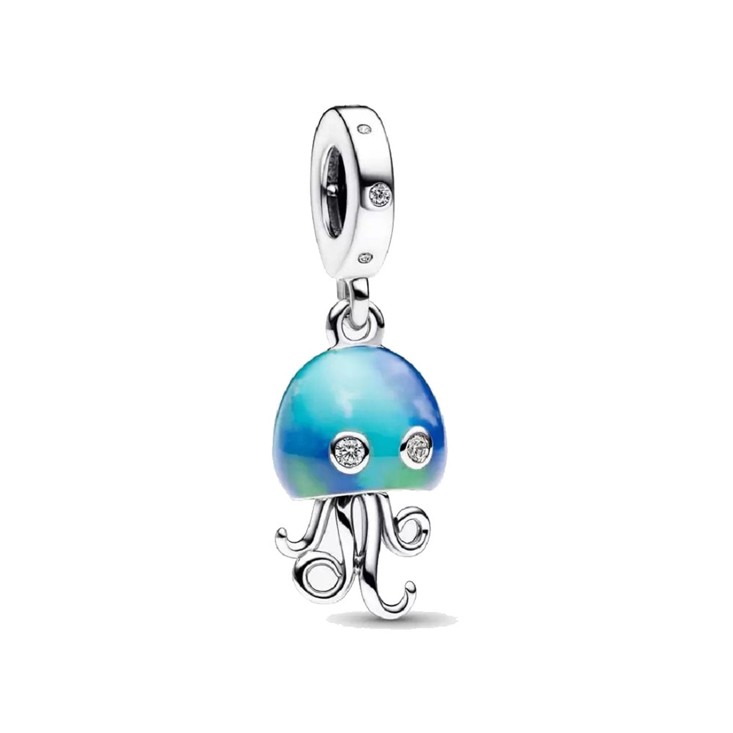 S925 Sterling Silver Marine Animal Mermaid Pendant Series Charm