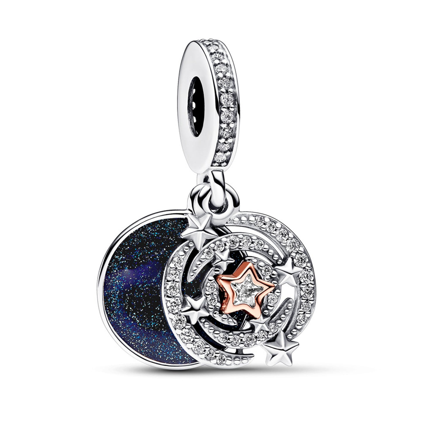 925 Sterling silver Star love color separation two-in-one Pendant Series Charm