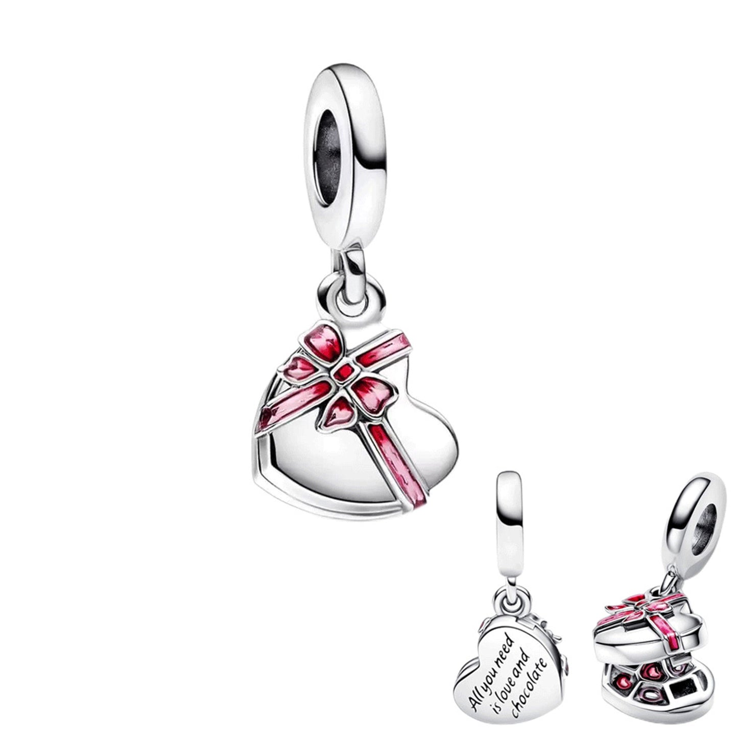 925 Sterling silver Family Tree Love Pendant Series Charm