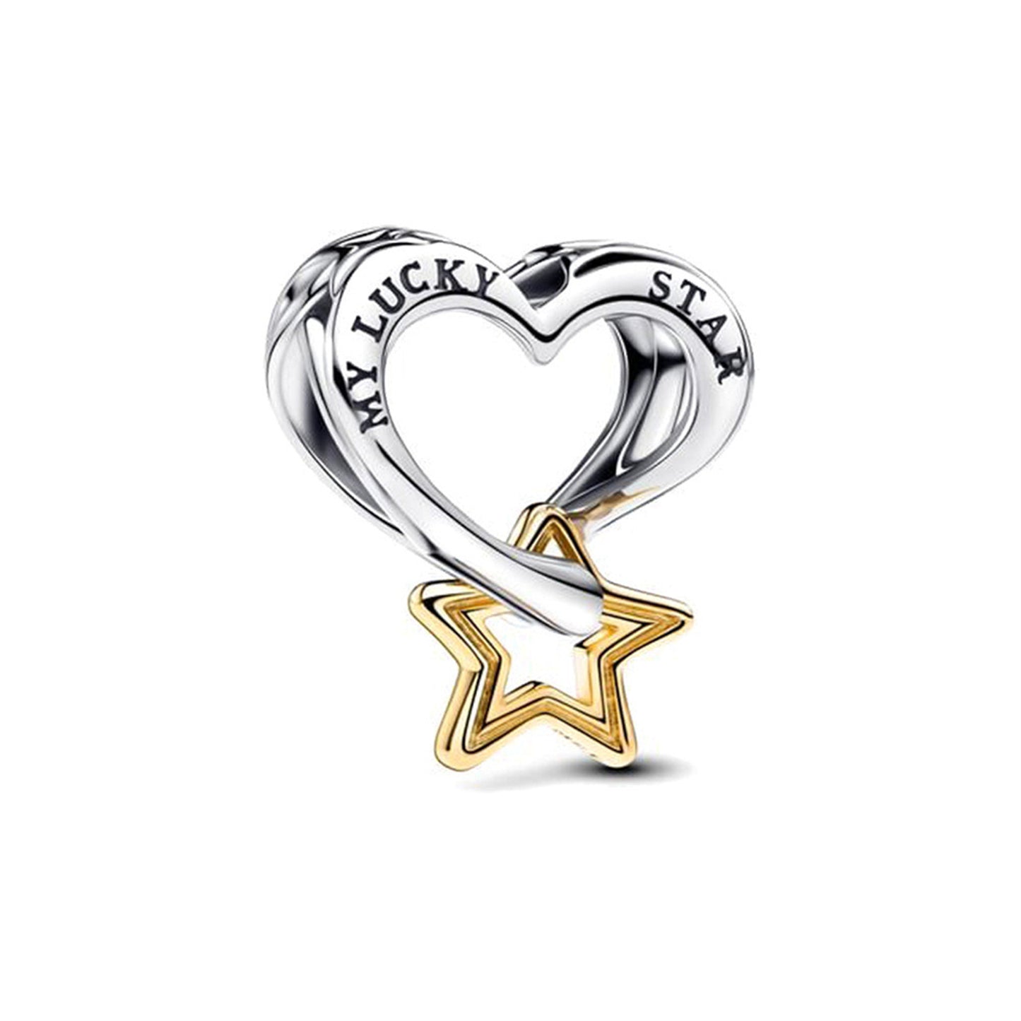 925 Sterling silver Lucky Star Snow Sun Moon Double Pendant Series Charm