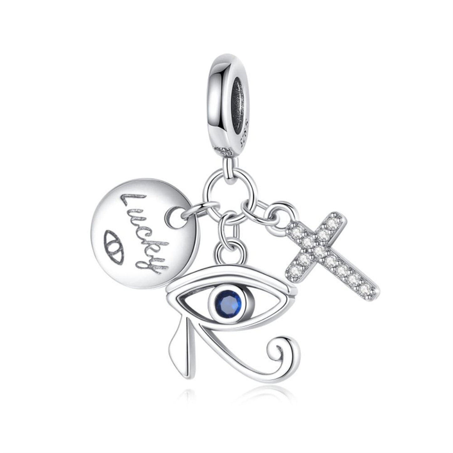 S925 Sterling Silver Exquisite Devil's Eye Pendant Series Charm