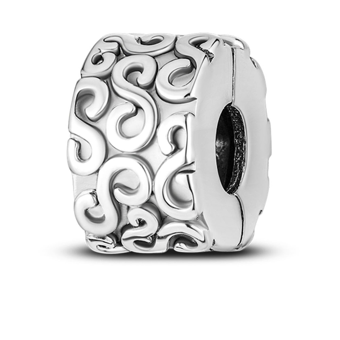 S925 Sterling Silver Popular Positioning Button Beaded Series Charm