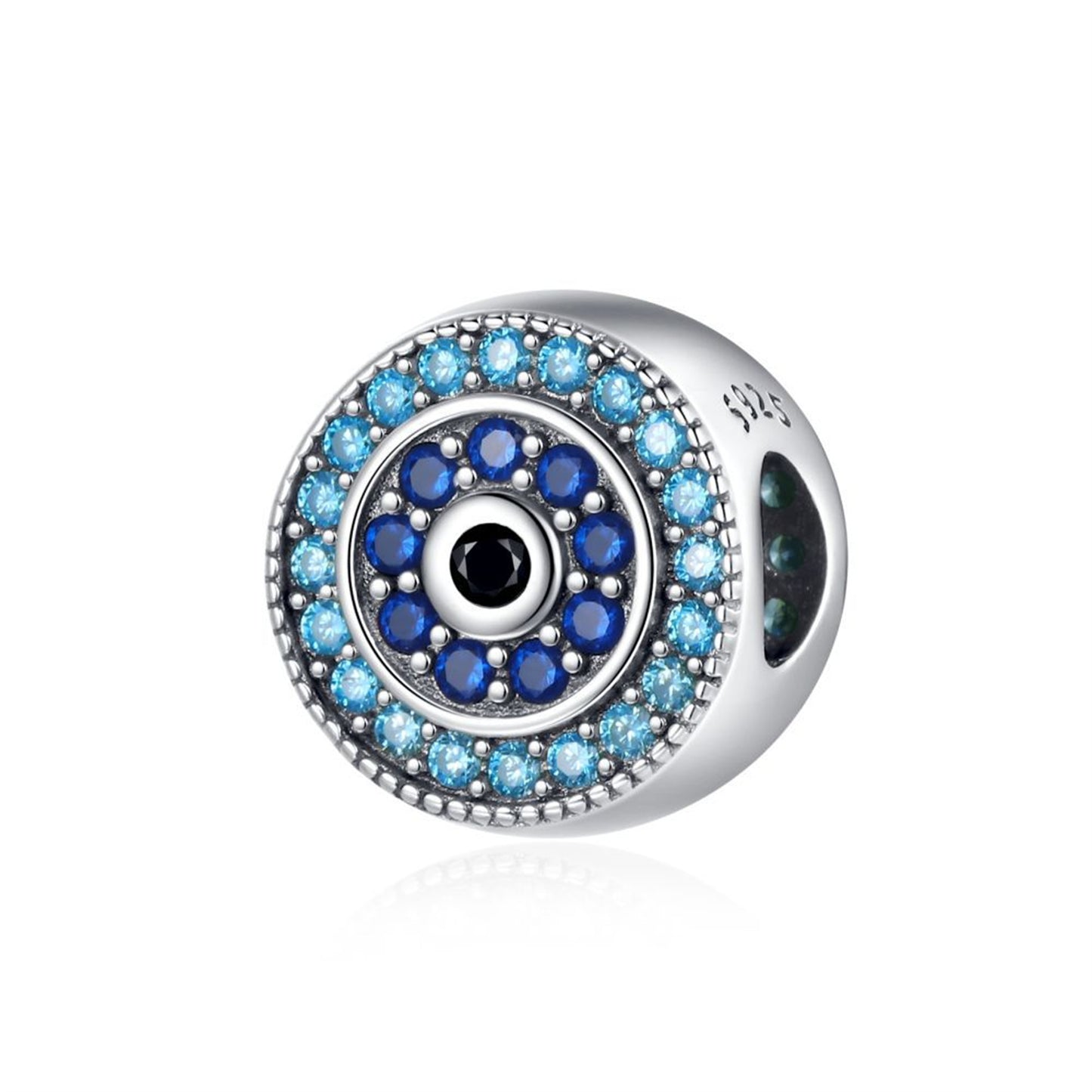 925 Sterling silver Demon Eyes Beaded Series Charm