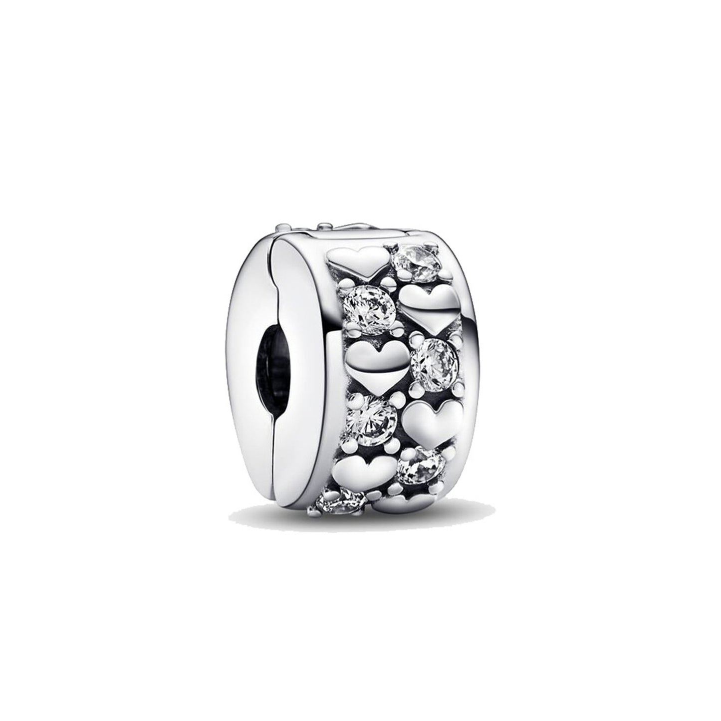 S925 Sterling Silver Flower Positioning Button Beaded Series Charm