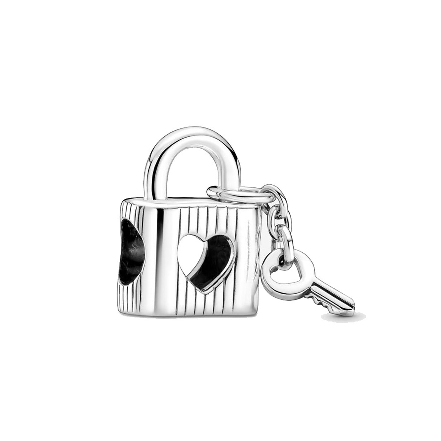 S925 Sterling Silver Love Lock Beaded Series Charm