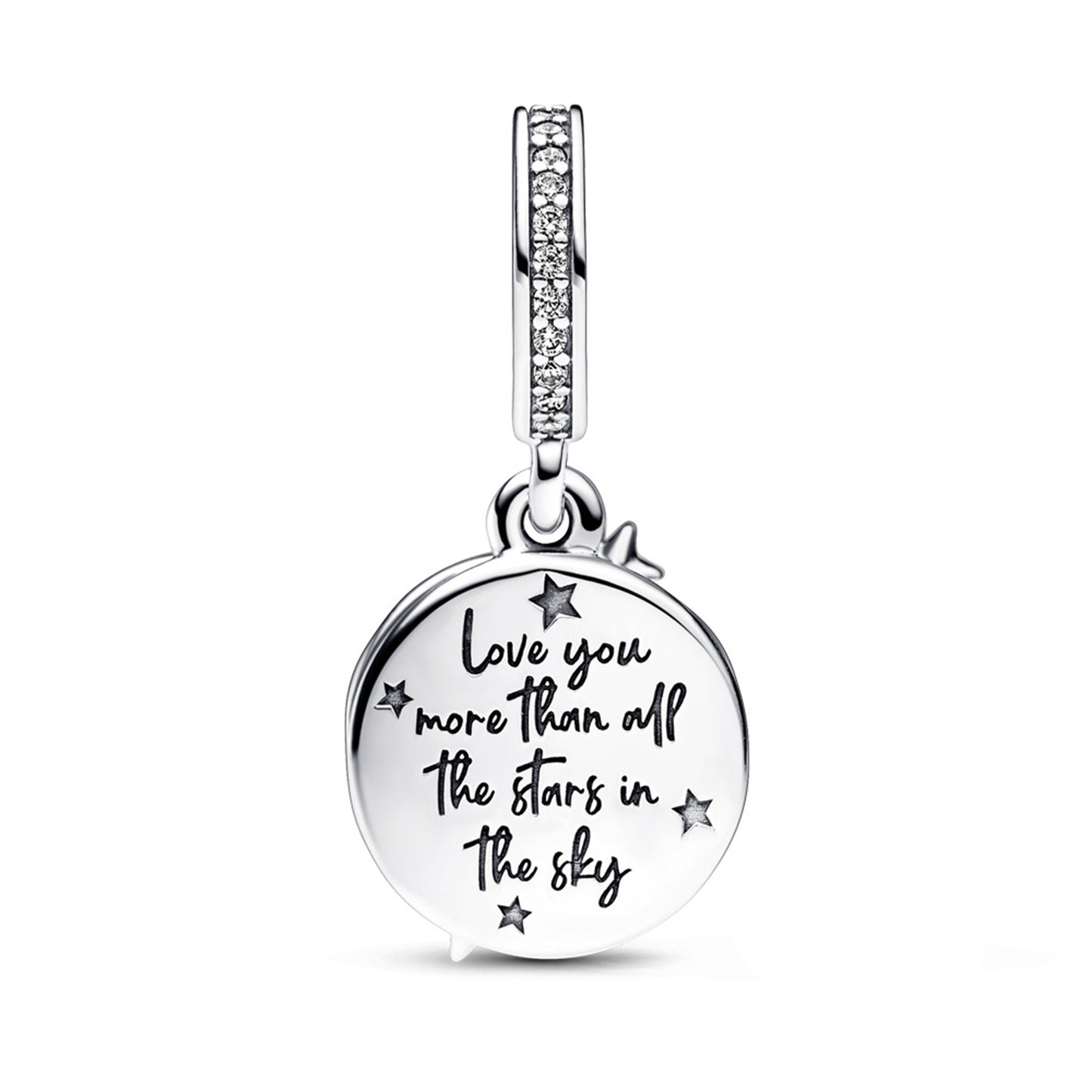 925 Sterling silver Star love color separation two-in-one Pendant Series Charm