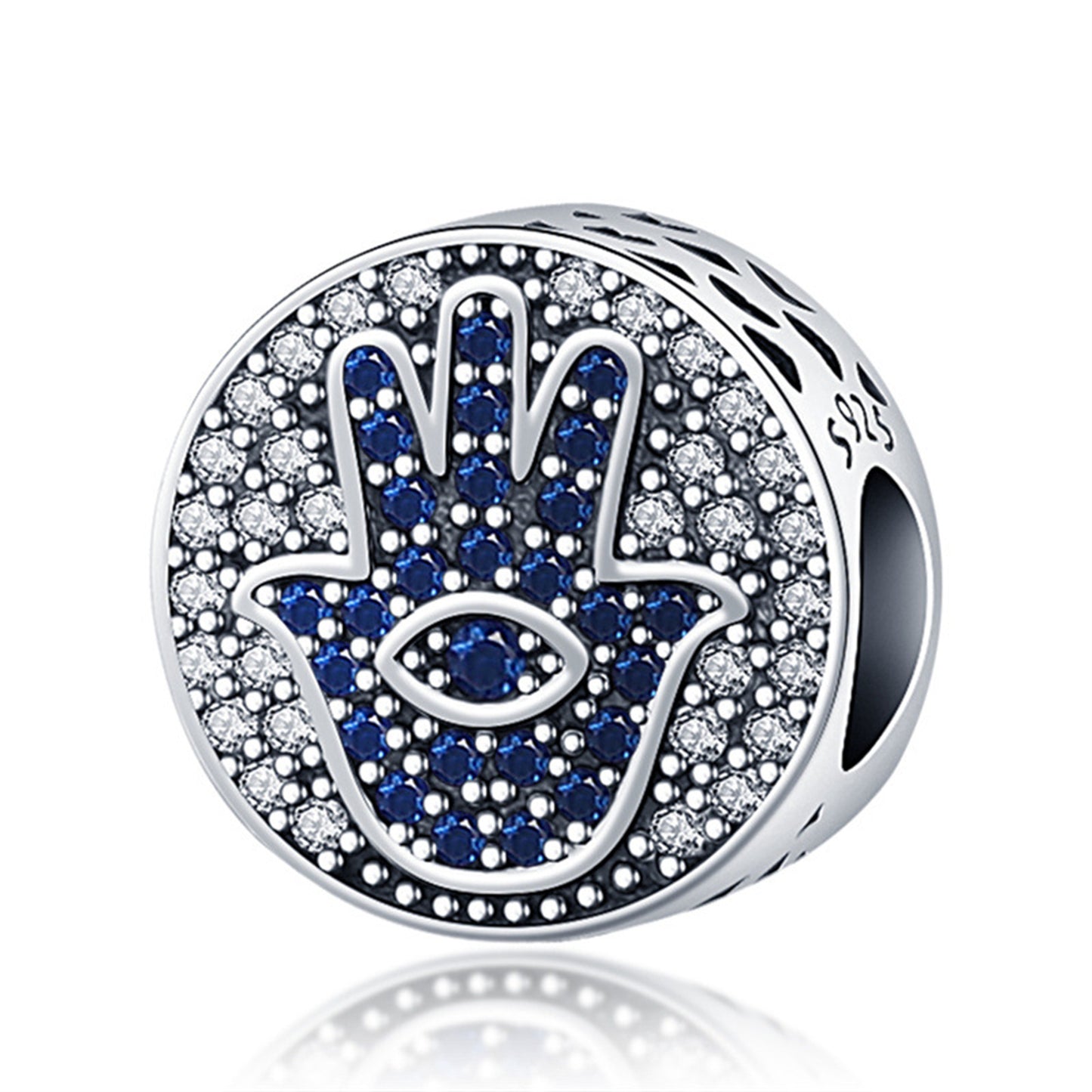 925 Sterling silver Demon Eyes Beaded Series Charm