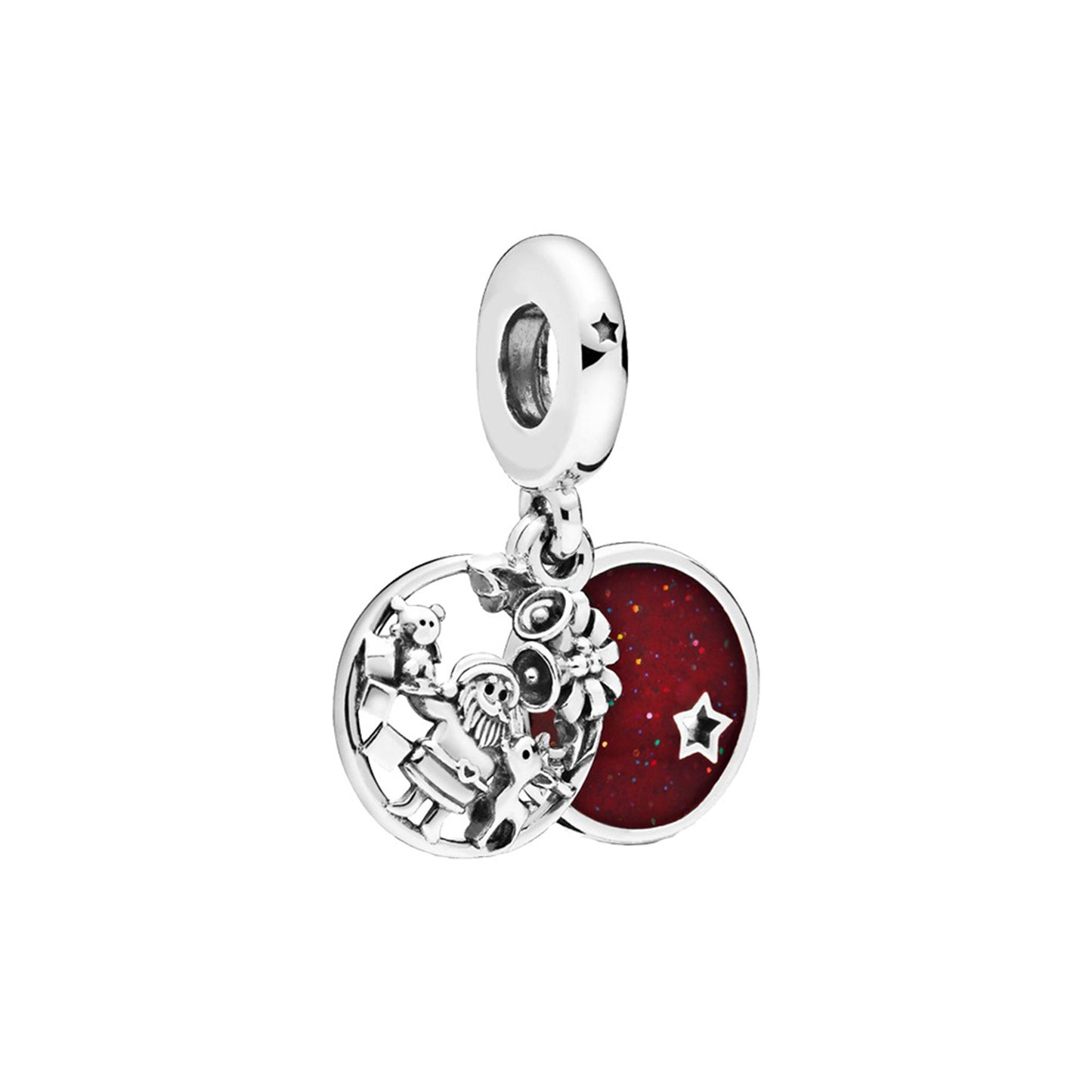 S925 Sterling Silver Christmas Anchor Pendant Series Charm