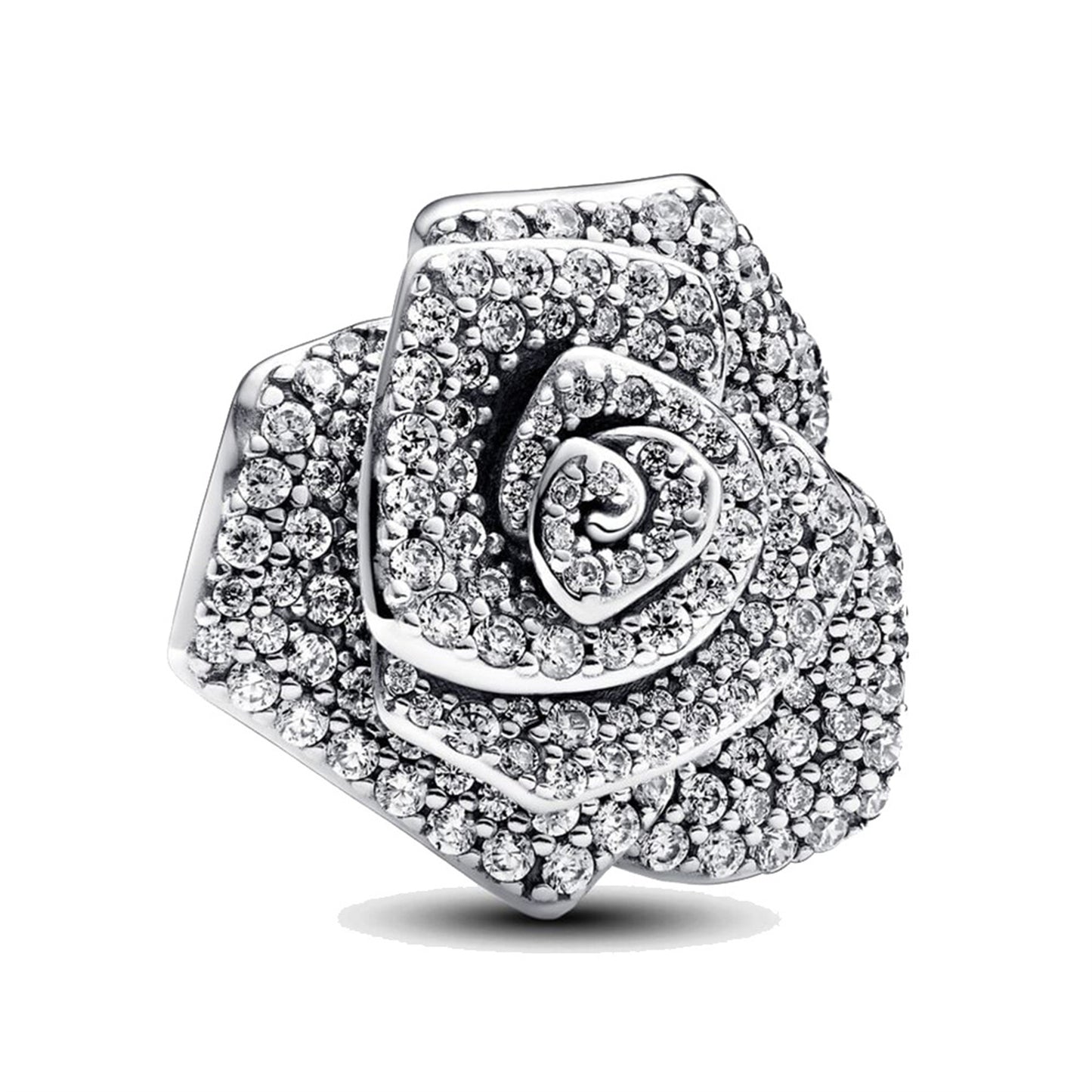 S925 Sterling Silver Pearl Rose Beading Series Charm