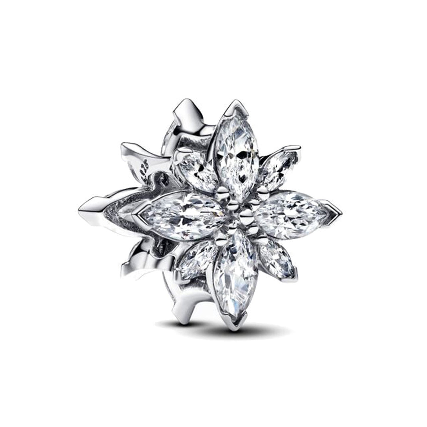 925 Sterling silver Lucky Star Snow Sun Moon Double Pendant Series Charm