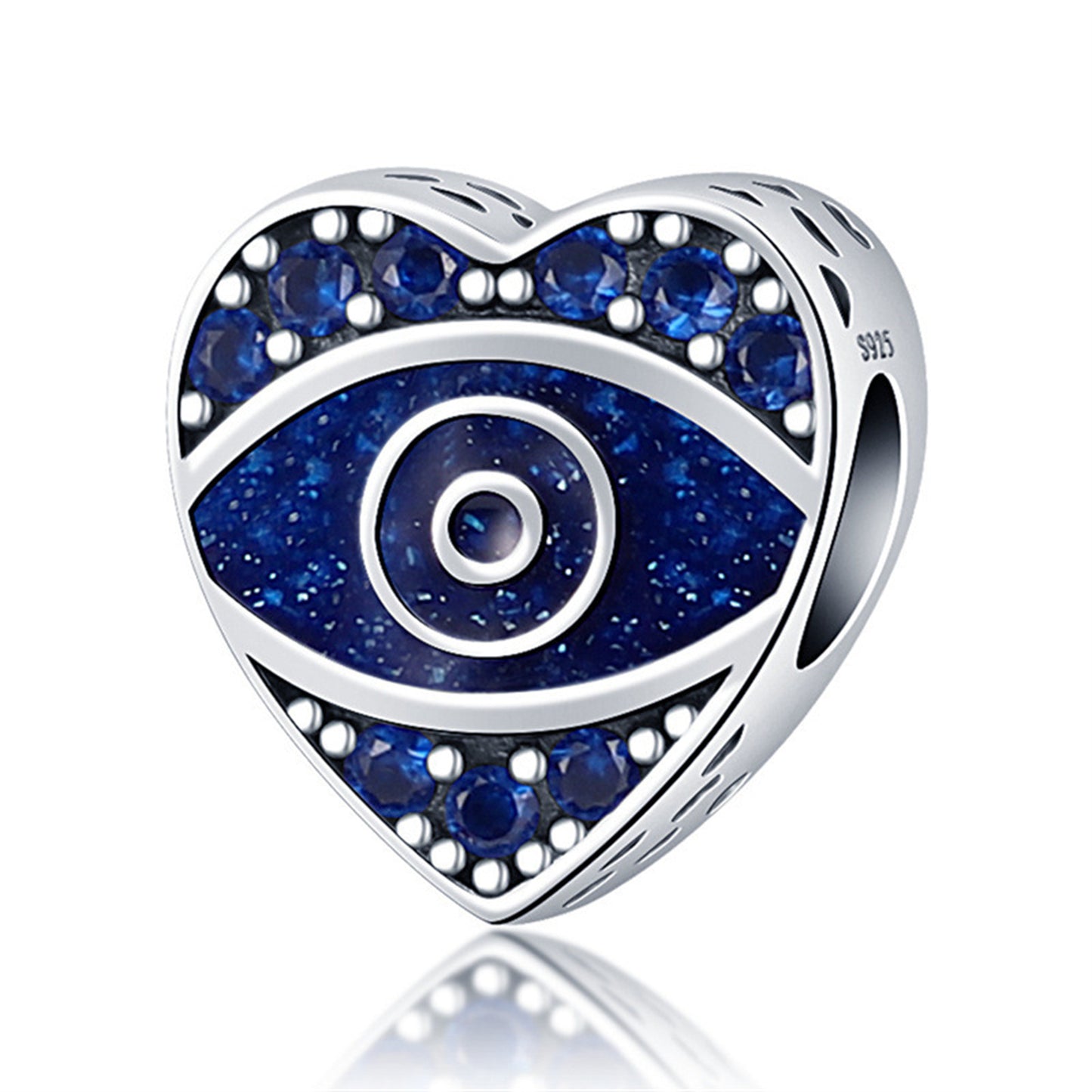 925 Sterling silver Demon Eyes Beaded Series Charm