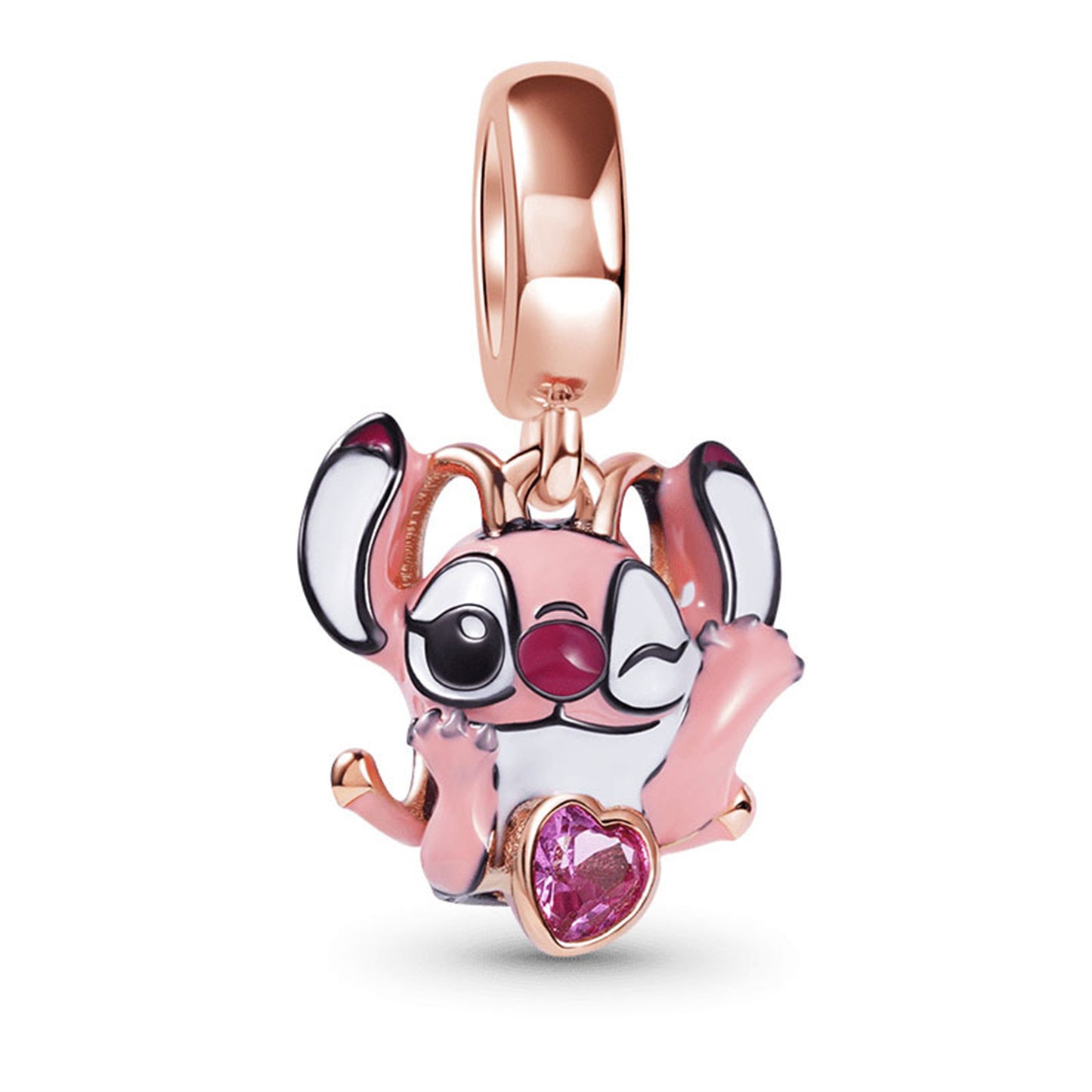 S925 Sterling Silver Cute Animal Fox Pendant Series Charm