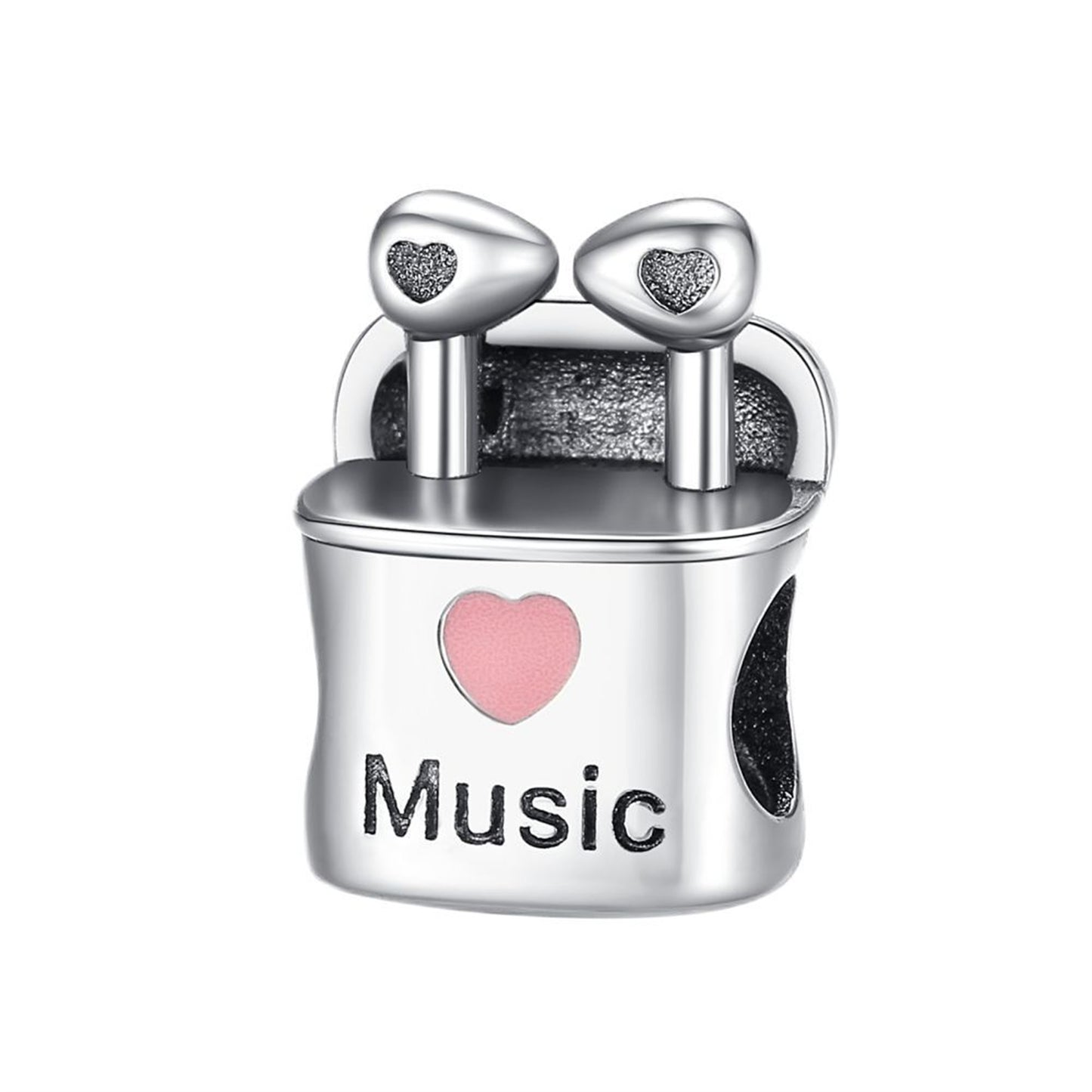 925 Sterling silver Earphone Violin Piano Pendant Series Charm
