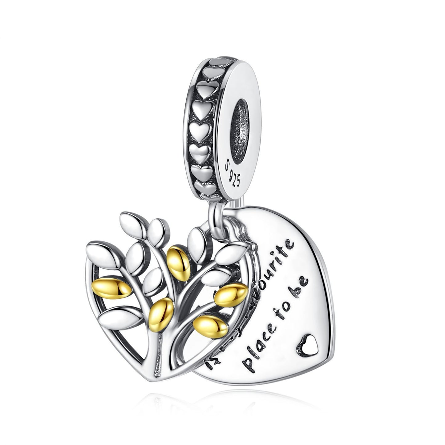 S925 Sterling Silver Family Pendant Series Charm