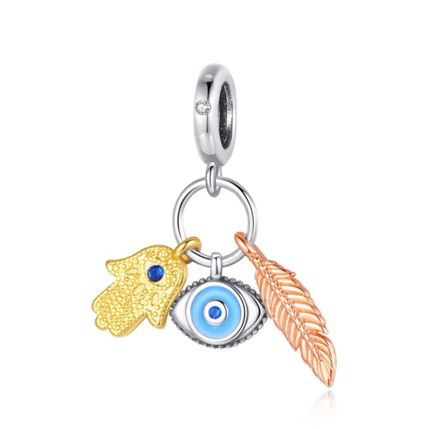 S925 Sterling Silver Exquisite Devil's Eye Pendant Series Charm