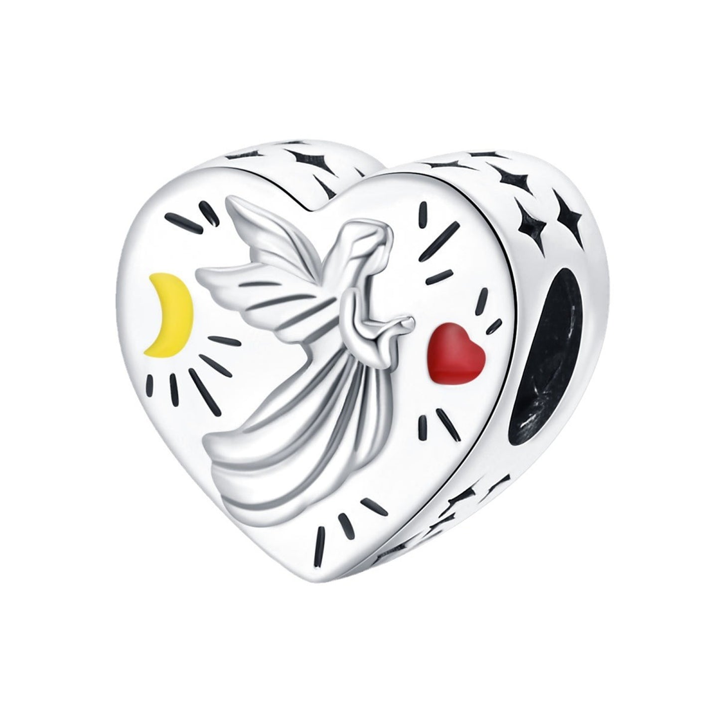 925 Sterling Silver Love Blessing Beaded Series Charm