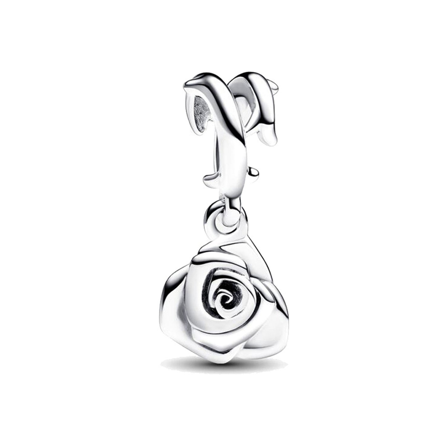S925 Sterling Silver Pearl Rose Beading Series Charm