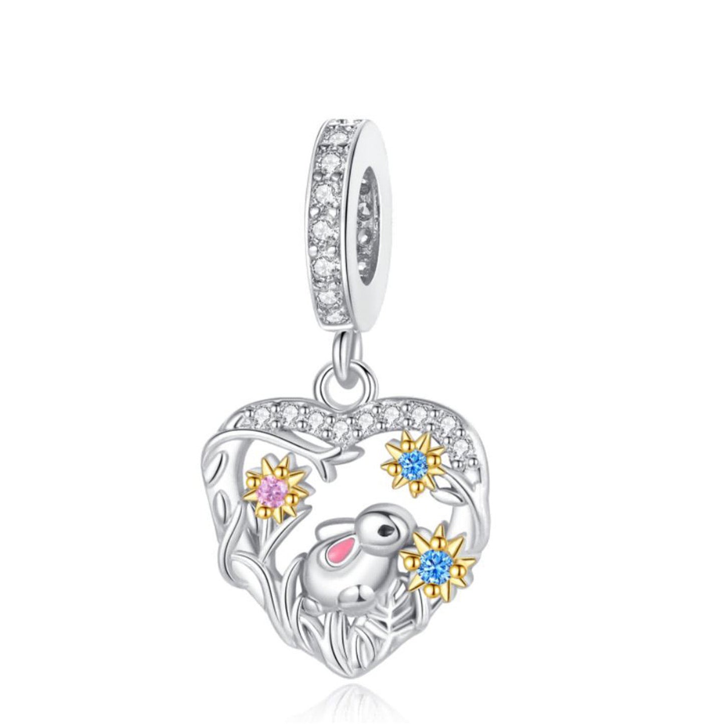 925 Sterling silver Cute Animal Koala Pendant Series Charm