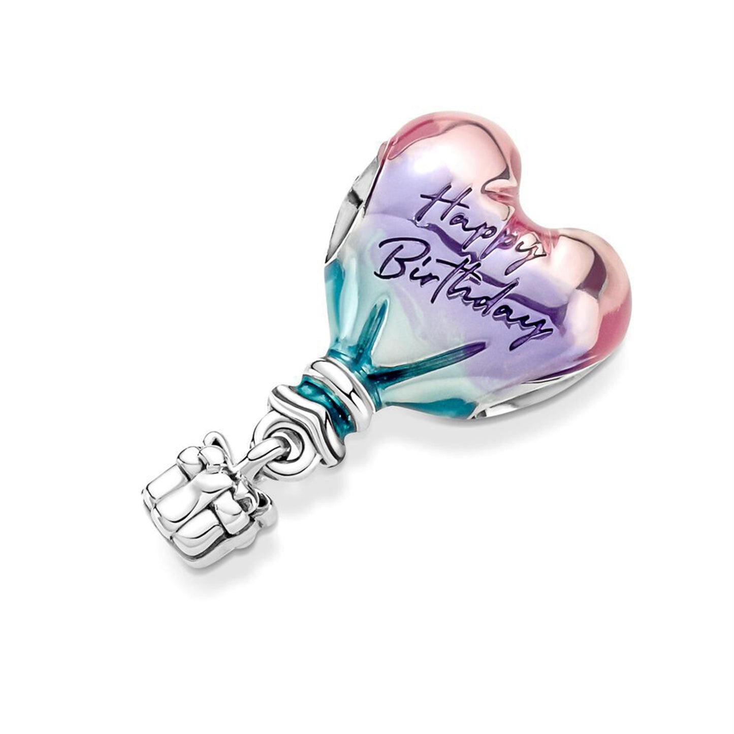 925 Sterling silver Gradual Drop Glue Birthday Gift Hot air Balloon Beading Series Charm
