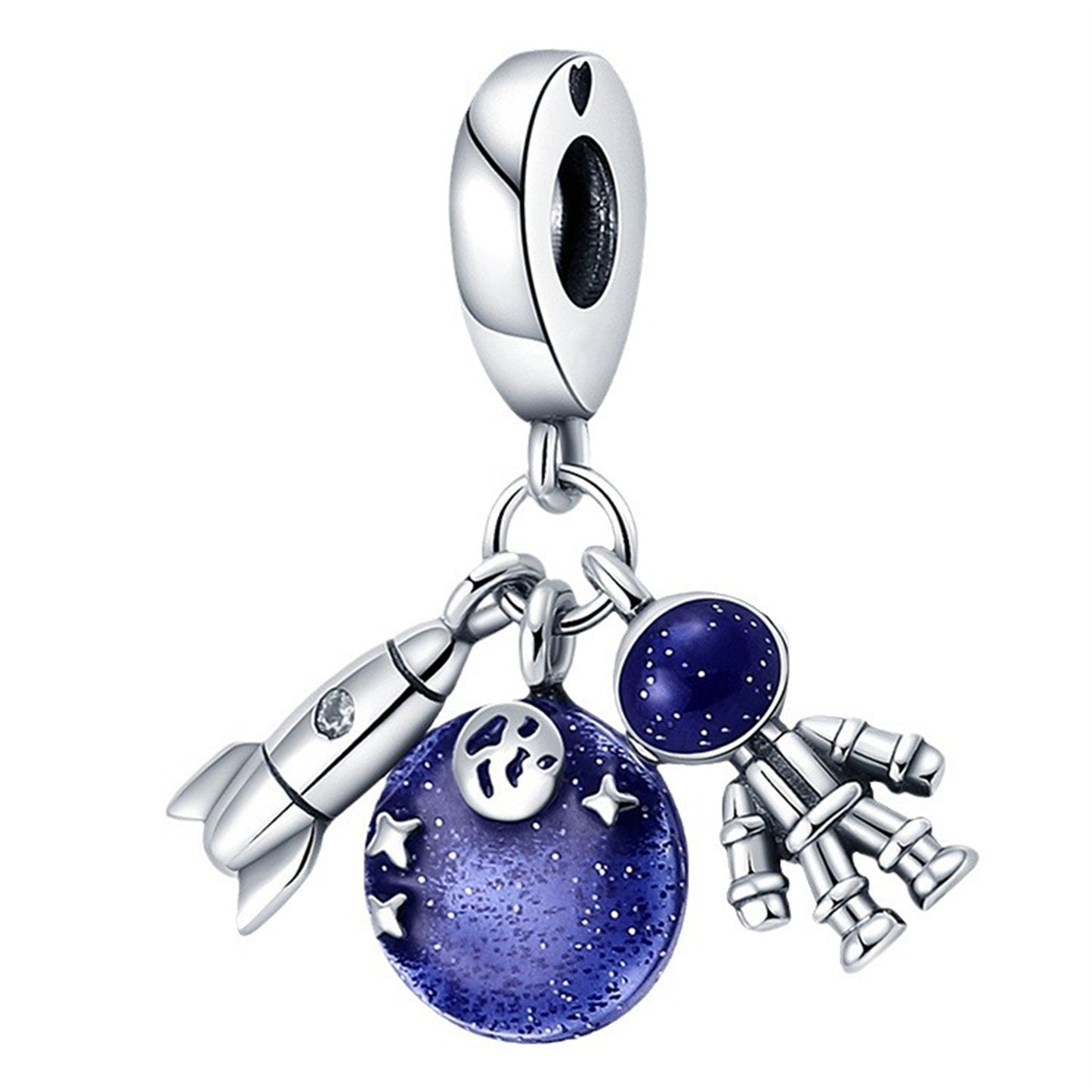 925 Sterling Silver Camera luggage Pendant Series Charm