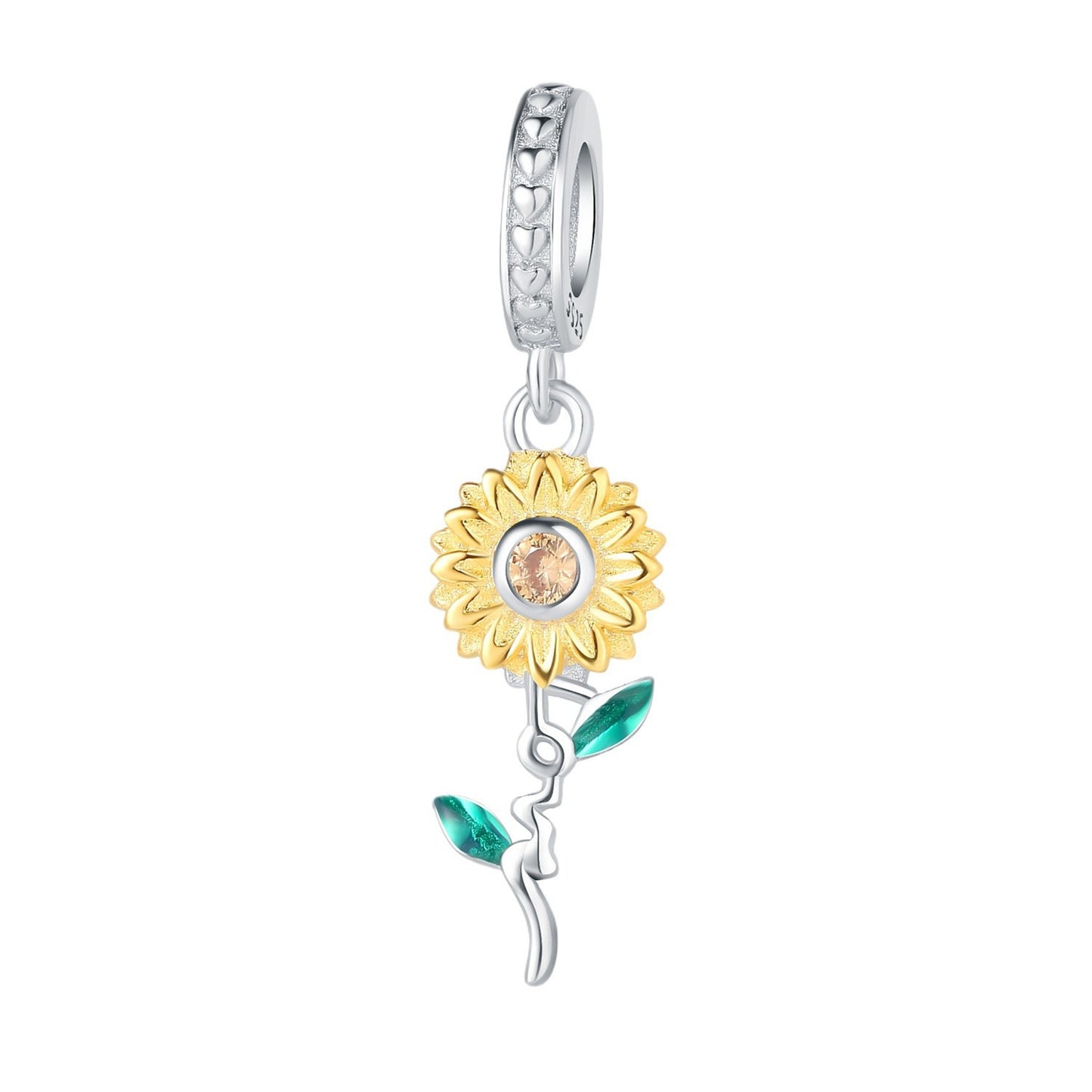 925 Sterling Silver Exquisite Flowers Tulip Pendant Series Charm