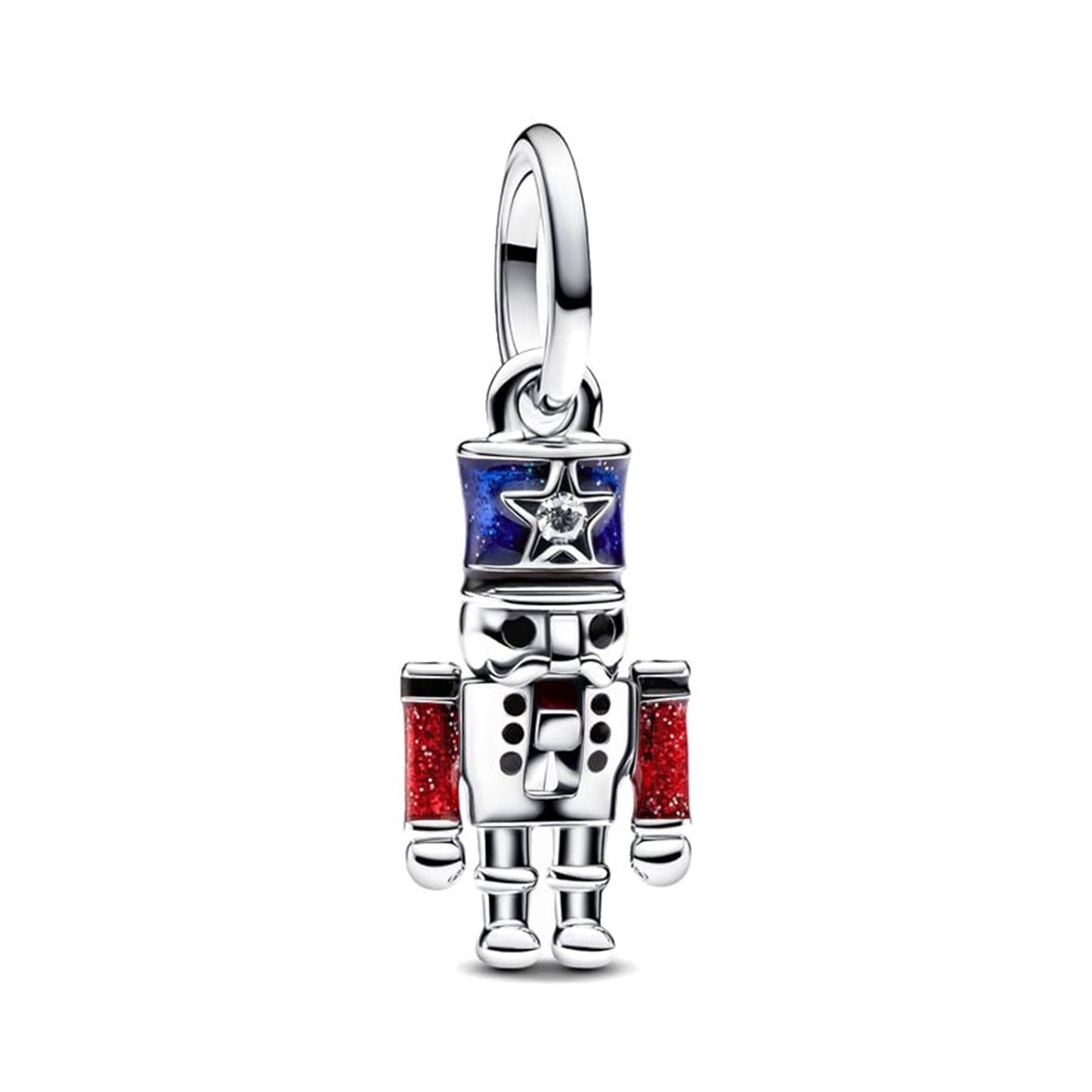 925 Sterling silver Santa Claus sweater Carousel Pendant Series Charm