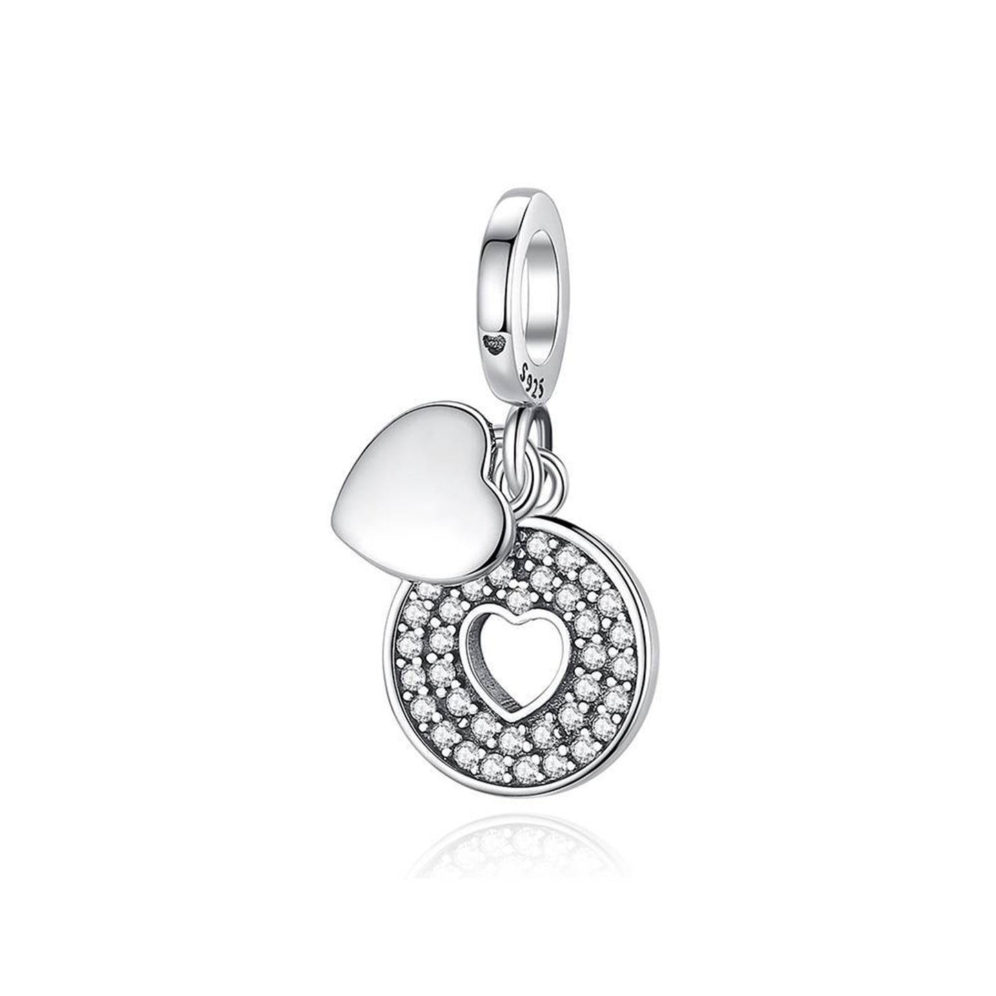 925 Sterling silver Unicorn Animal Heart Pendant Series Charm