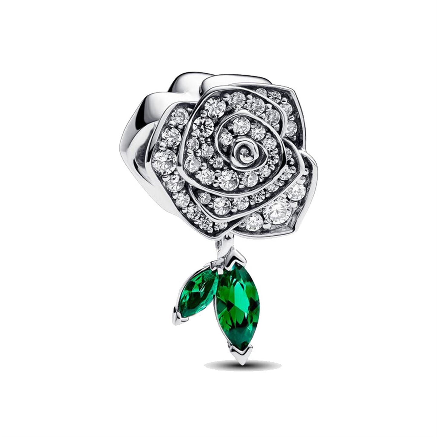 S925 Sterling Silver Pearl Rose Beading Series Charm