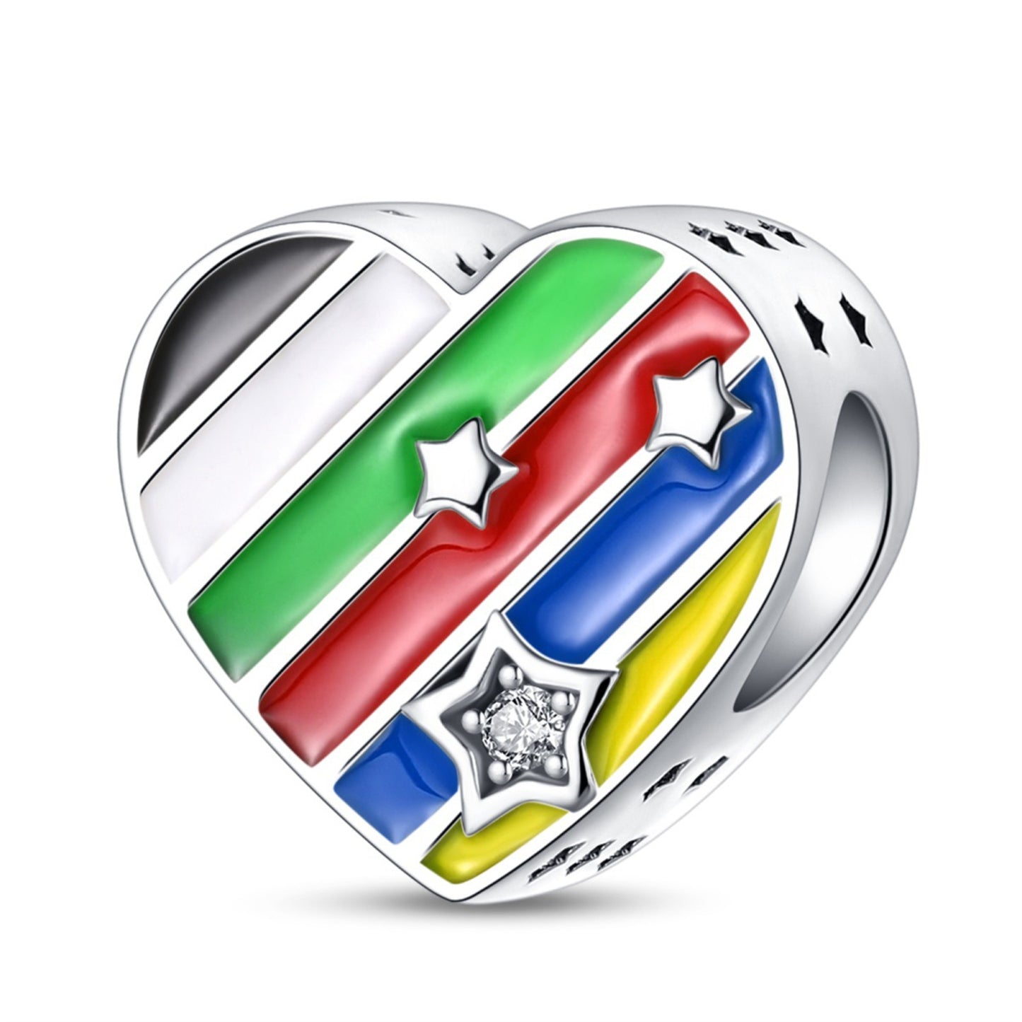 925 Sterling Silver Lucky Football Pendant Series Charm