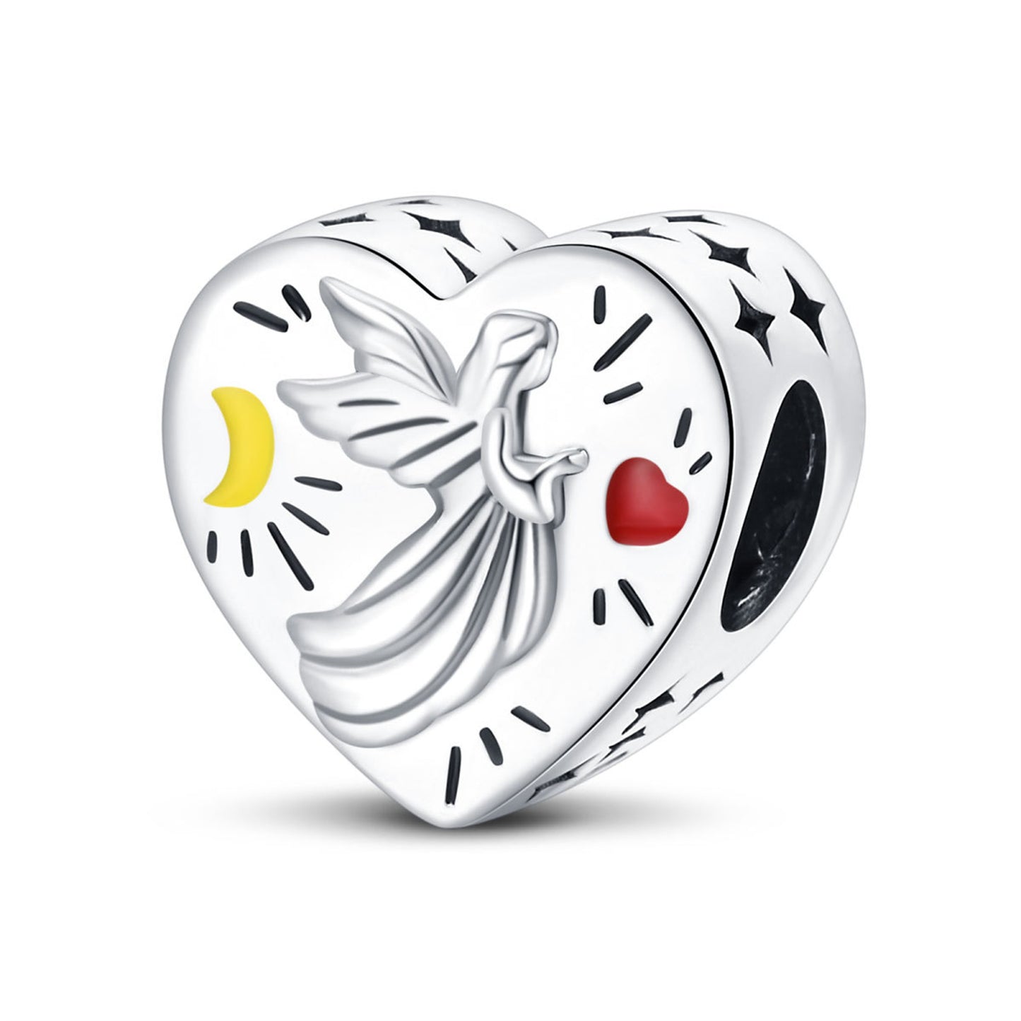925 Sterling Silver Love Blessing Beaded Series Charm