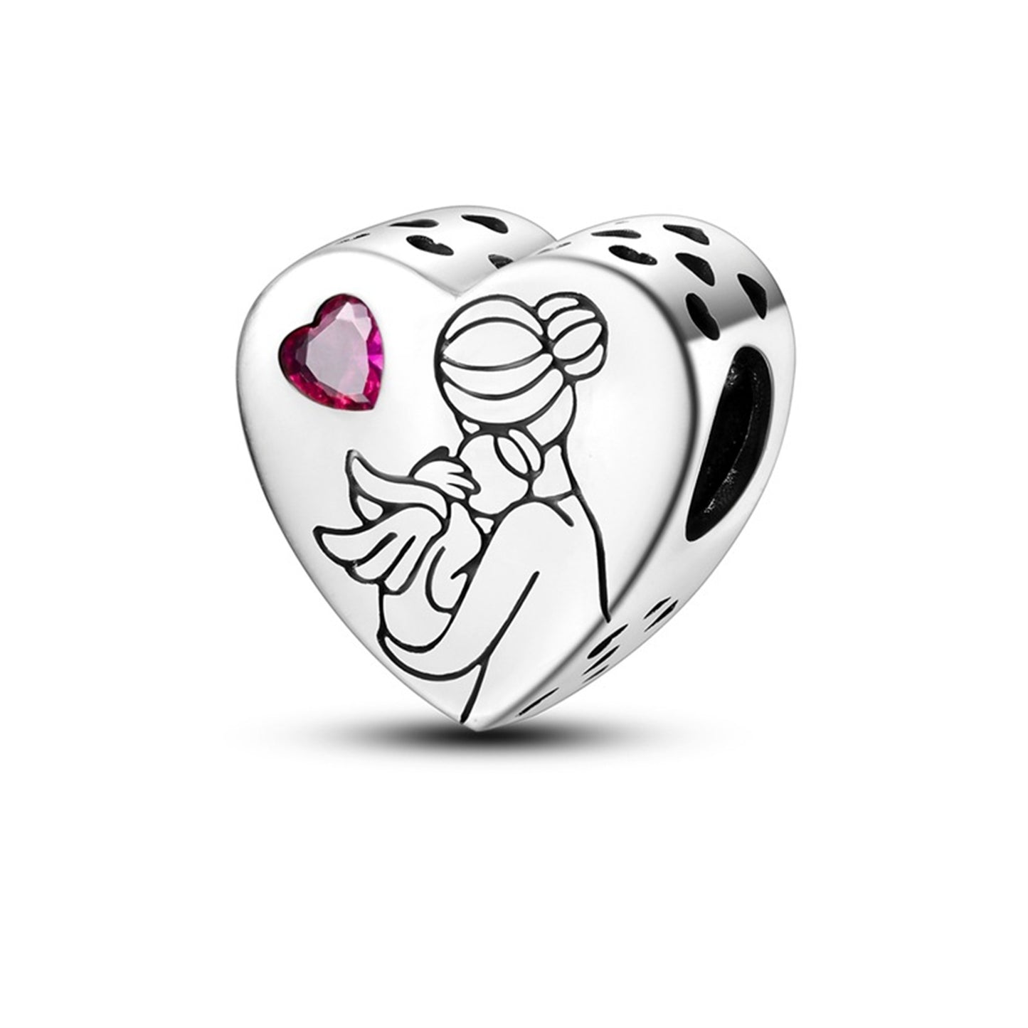 925 Sterling Silver Friendship Love Beaded Series Charm