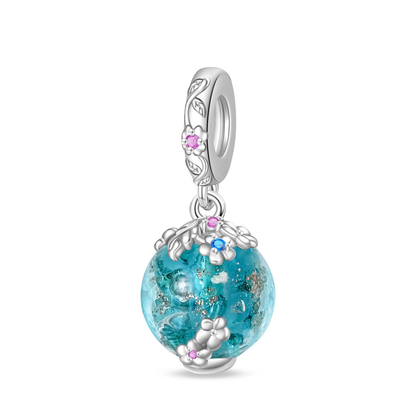 925 Sterling Silver Shiny Dragonfly Pendant Series Charm