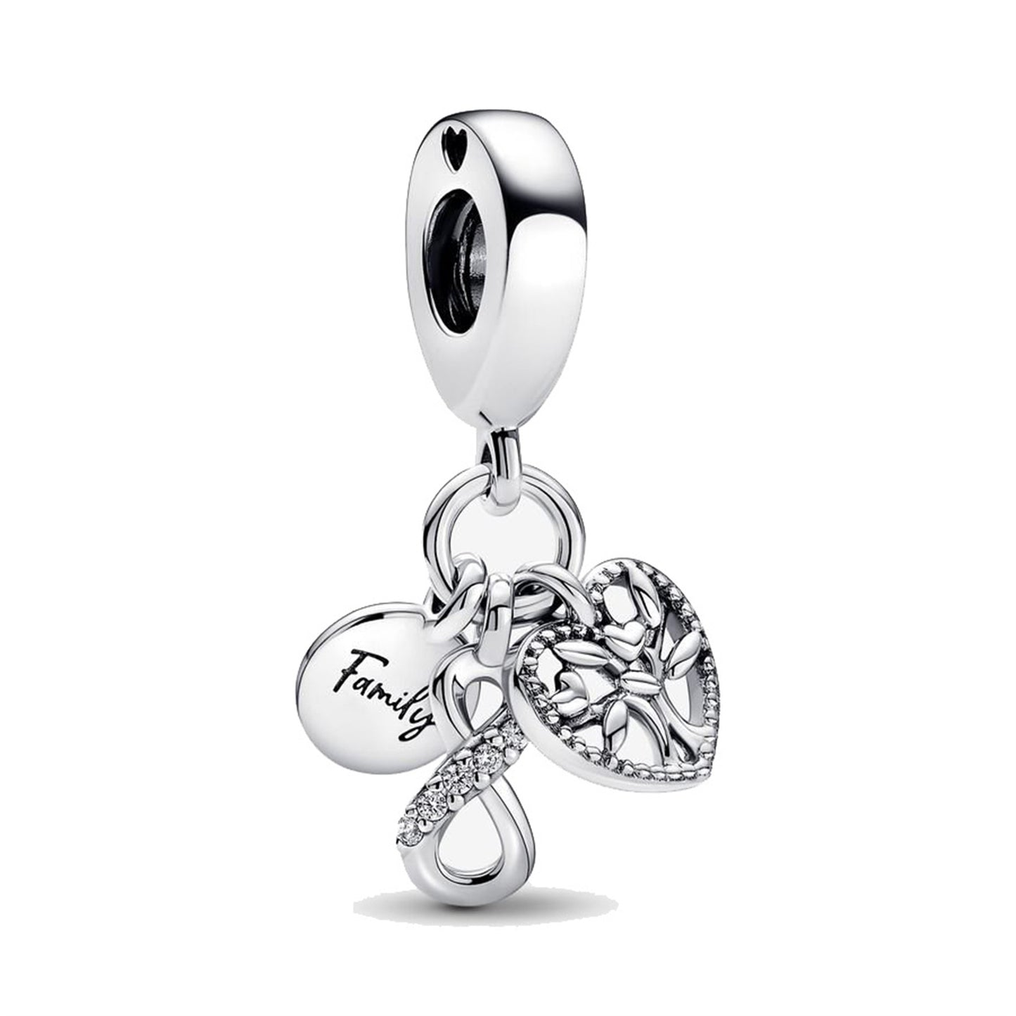 S925 Sterling Silver Family Pendant Series Charm