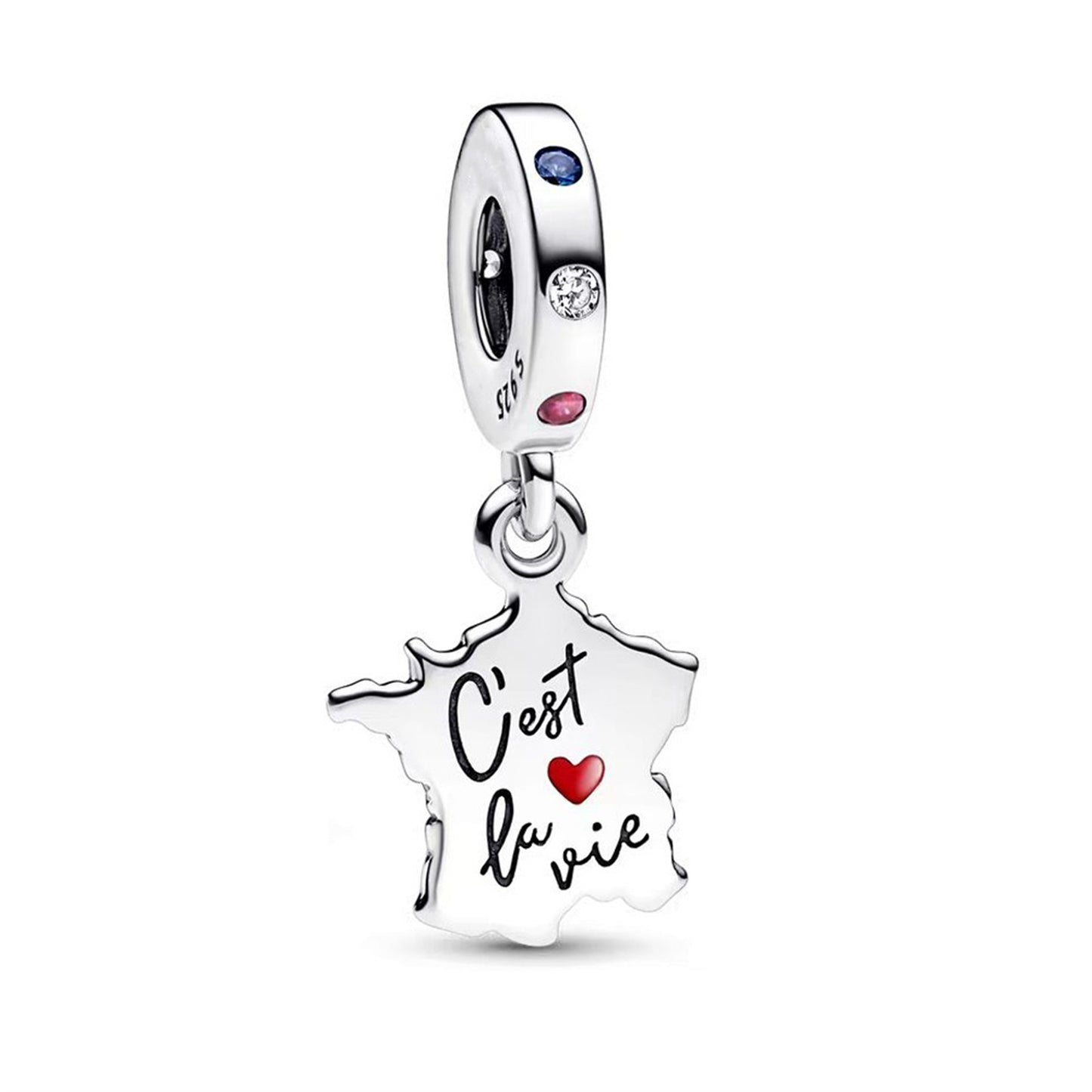 S925 Sterling Silver Blue Book Pendant Series Charm