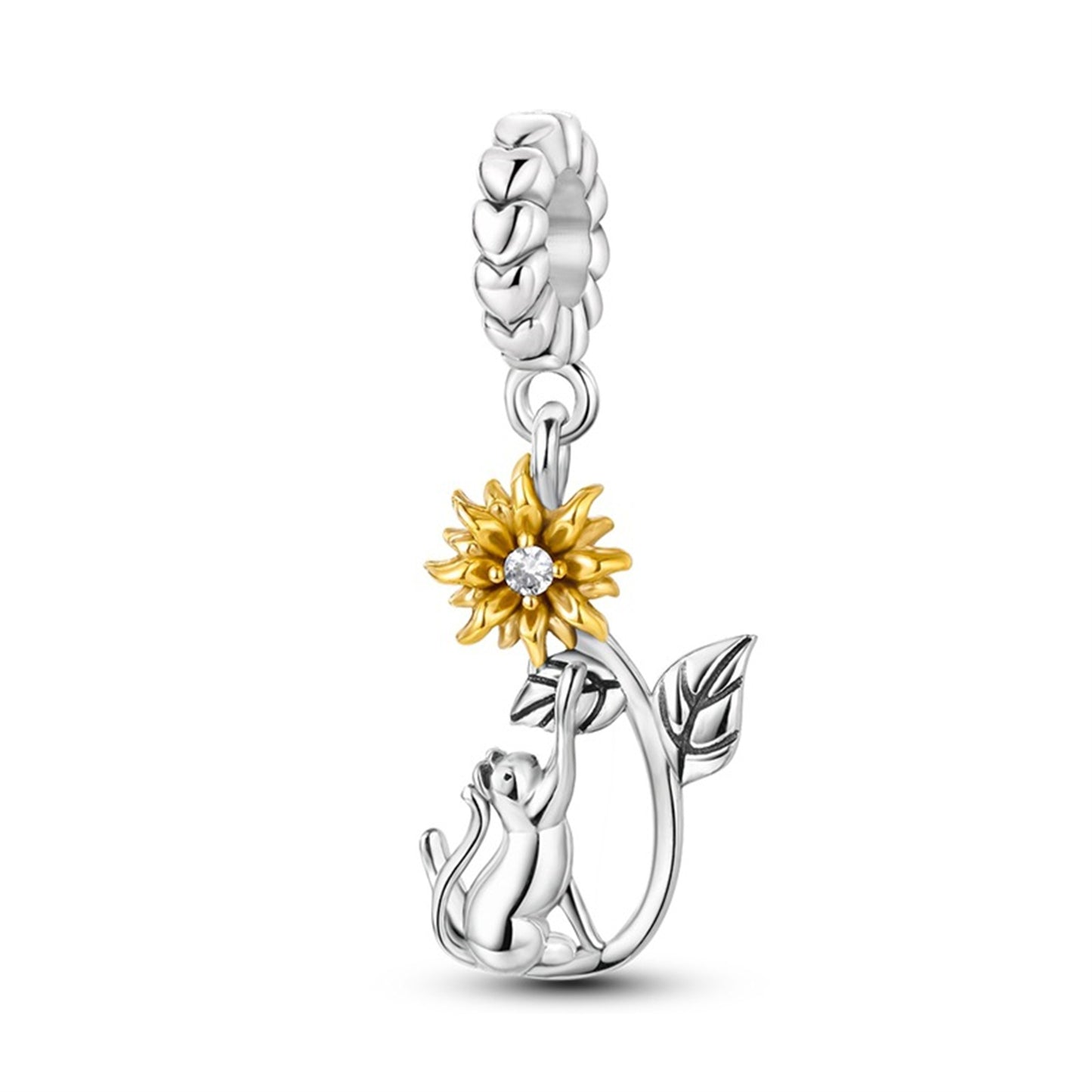 925 Sterling Silver Plant Daisy Avocado Pendant Series Charm
