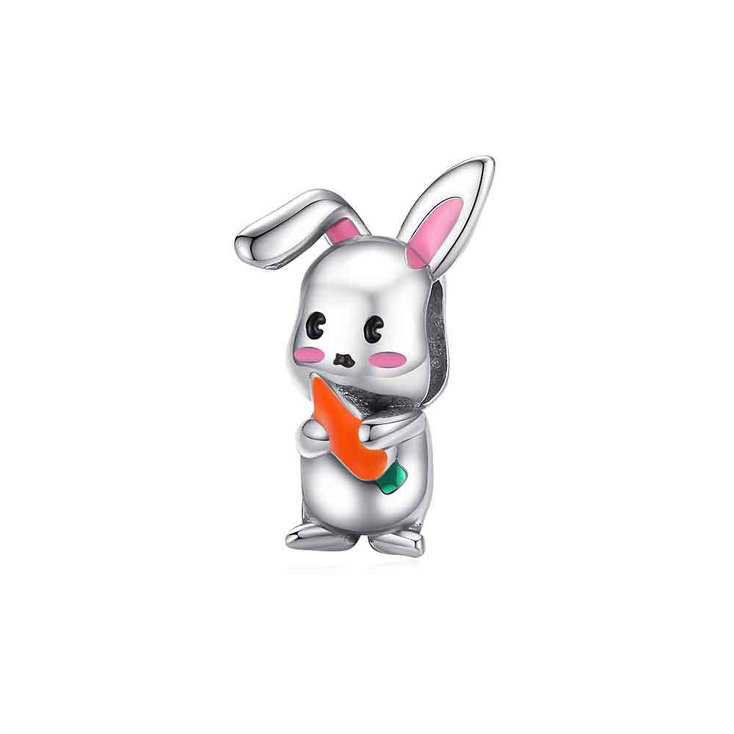 925 Sterling silver Rabbit Fortune Cat Beading Series Charm