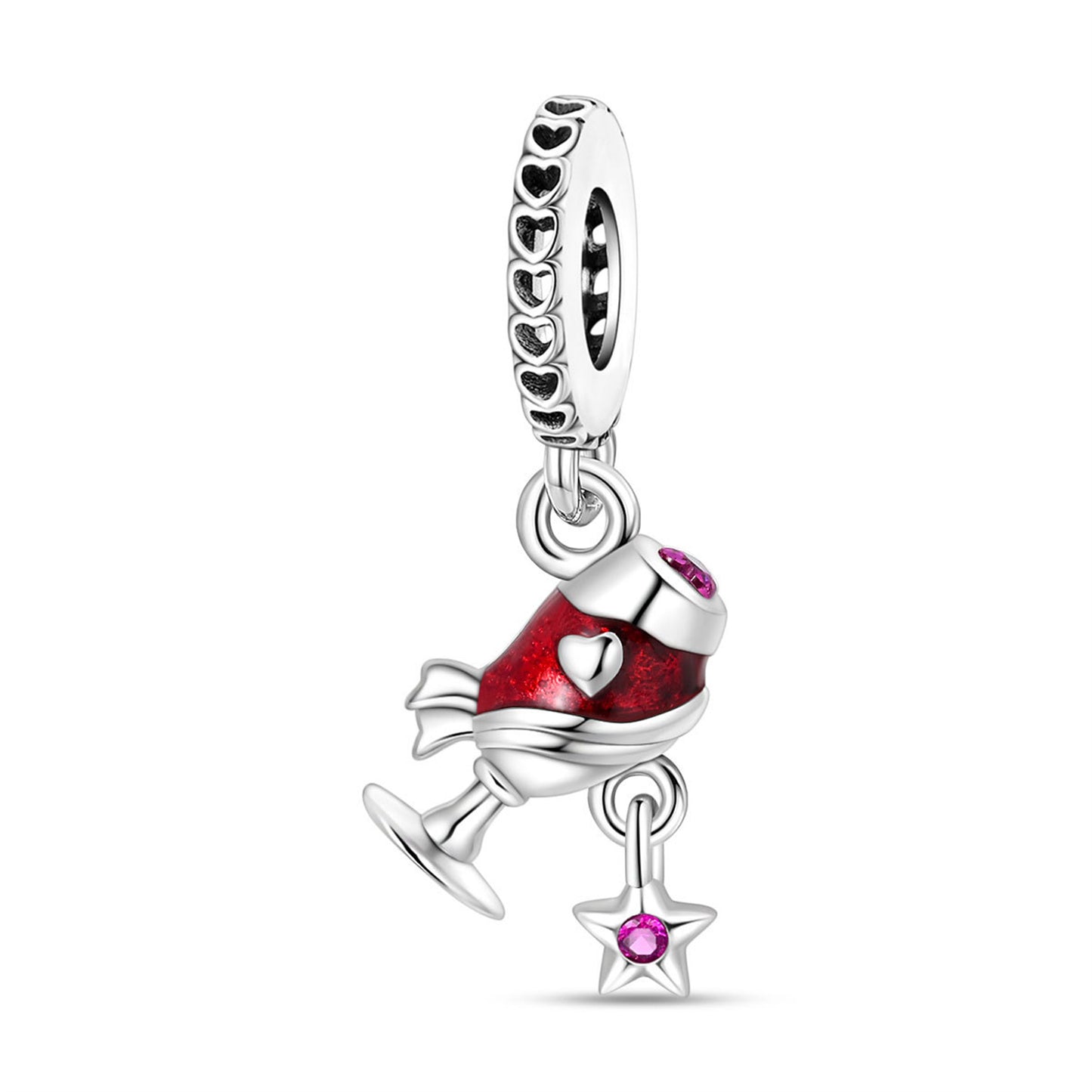 925 Sterling Silver Beer Pendant Series Charm