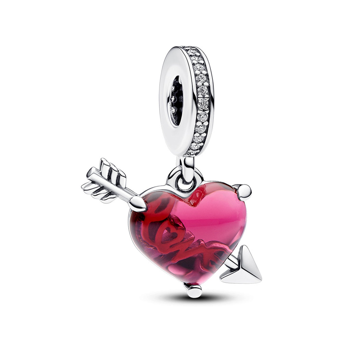 S925 Sterling Silver Wing Heart Pendant Series Charm