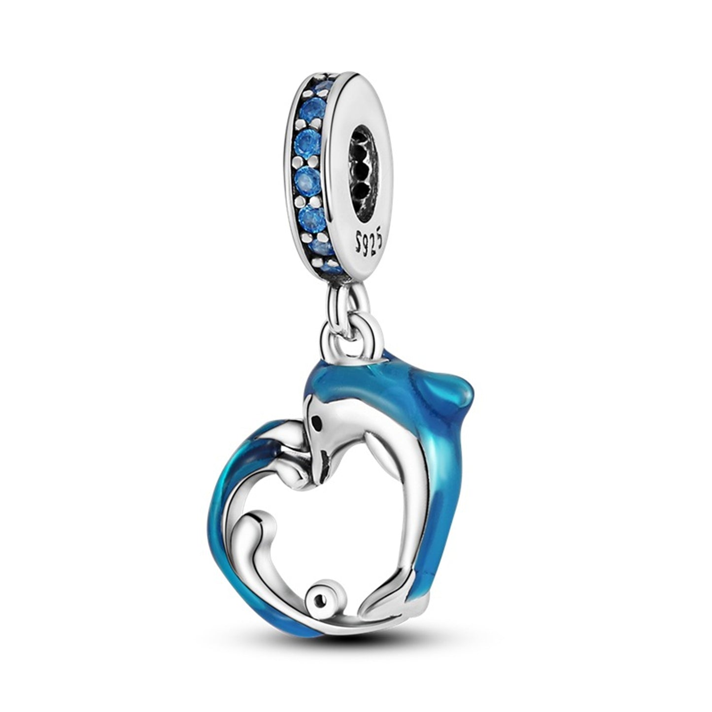 925 Sterling Silver Ocean Whale Pendant Series Charm