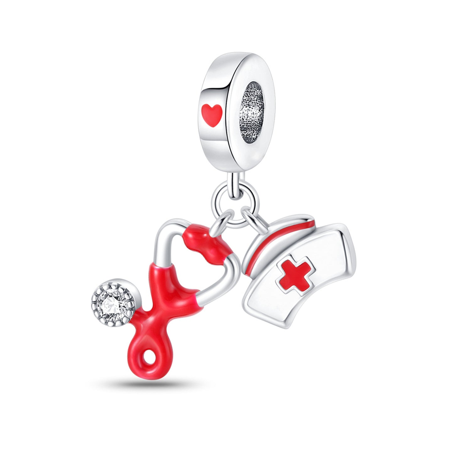925 Sterling Silver Medicine Chest Tooth Pendant Series Charm