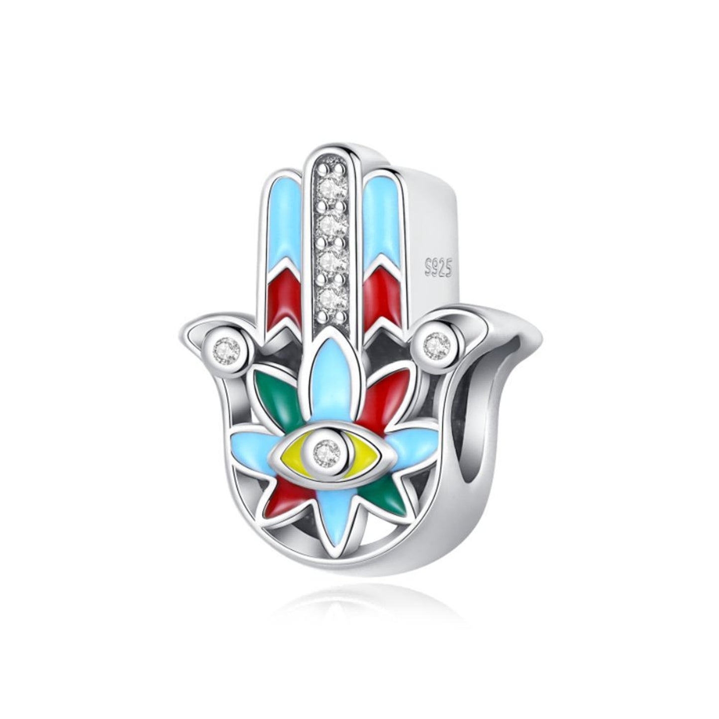 925 Sterling silver Demon Eyes Beaded Series Charm
