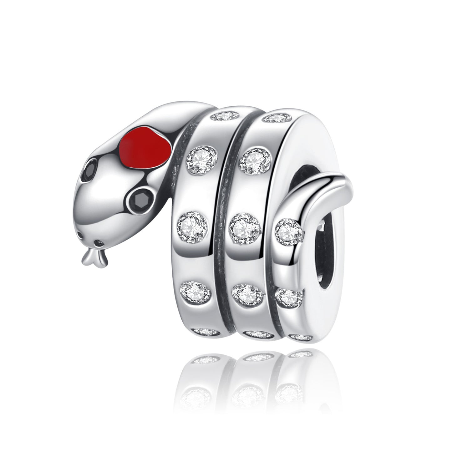 S925 Sterling Silver Animal Swan Beading Series Charm