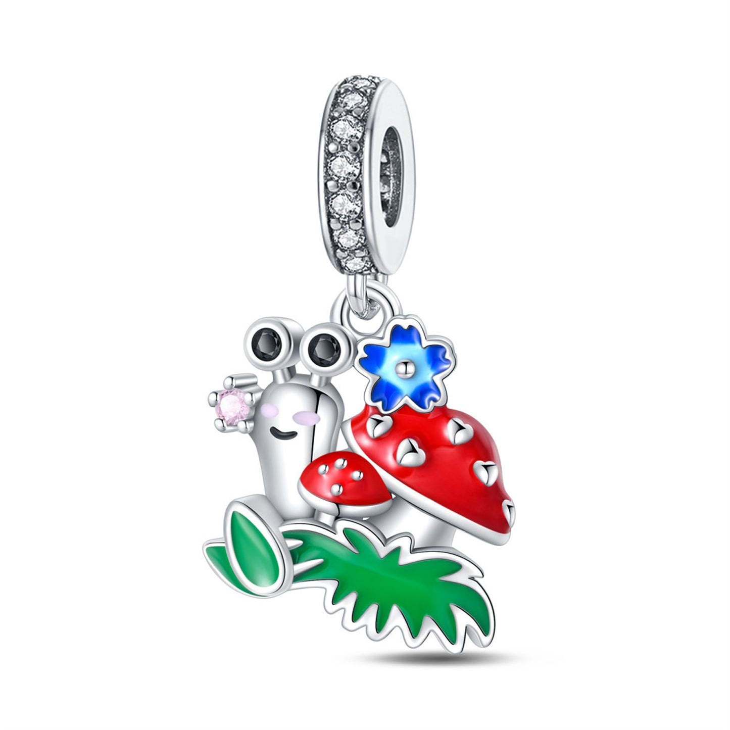 925 Sterling Silver Cute Animal Mouse Pendant Series Charm