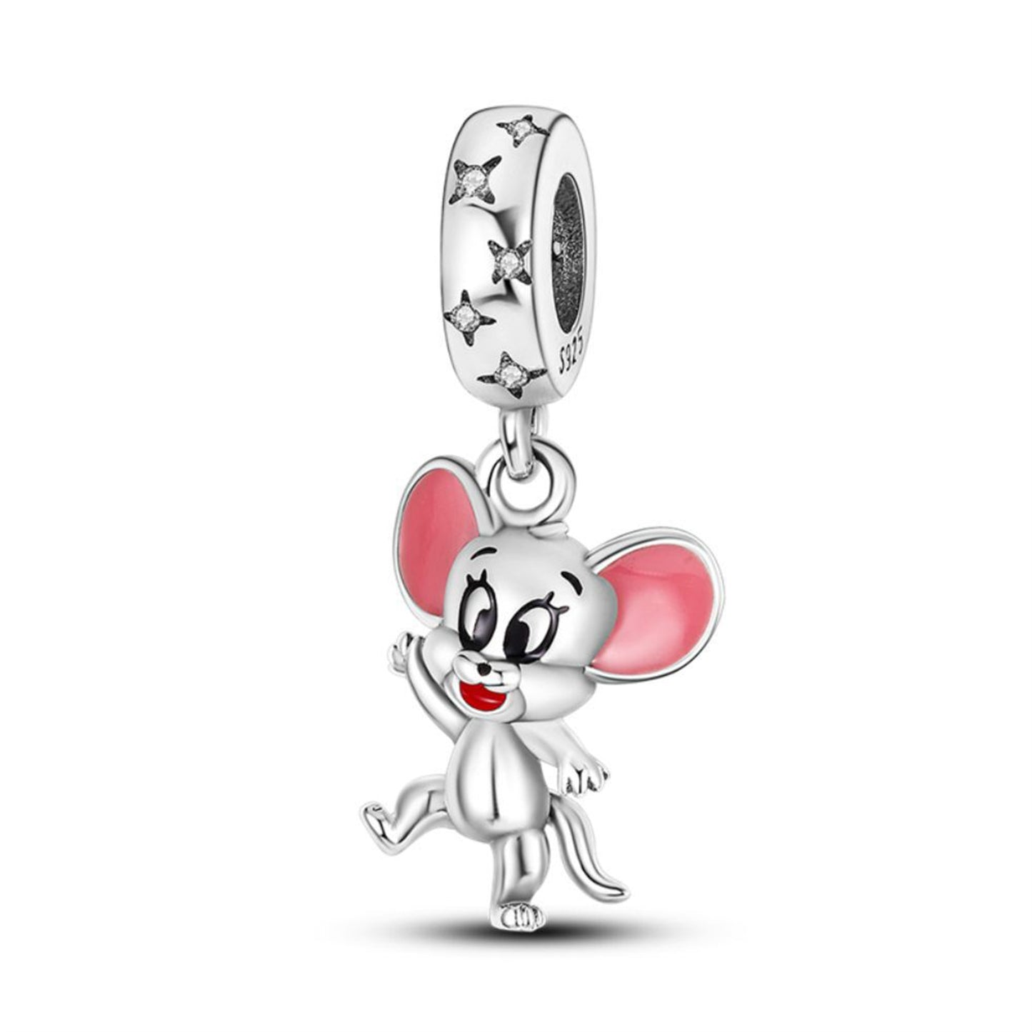 S925 Sterling Silver Cute Animal Fox Pendant Series Charm