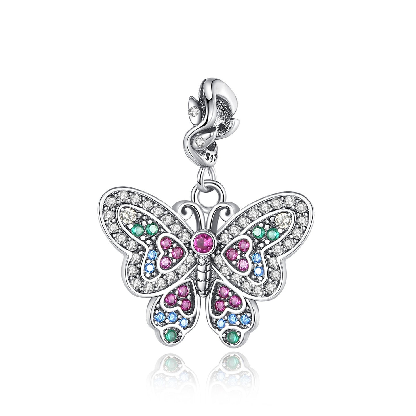 925 Sterling Silver Exquisite insect Pendant Series Charm