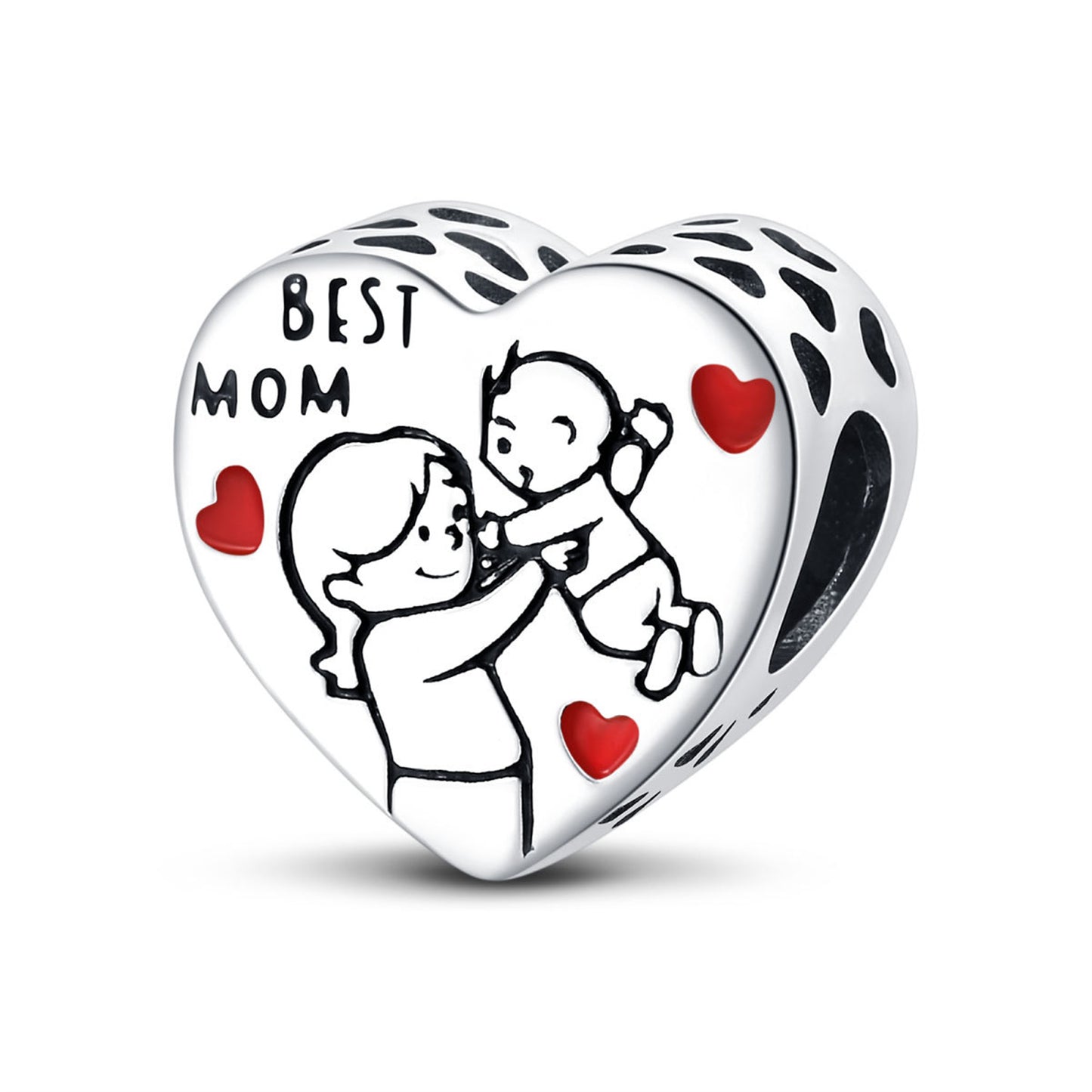 925 Sterling Silver Love Blessing Beaded Series Charm