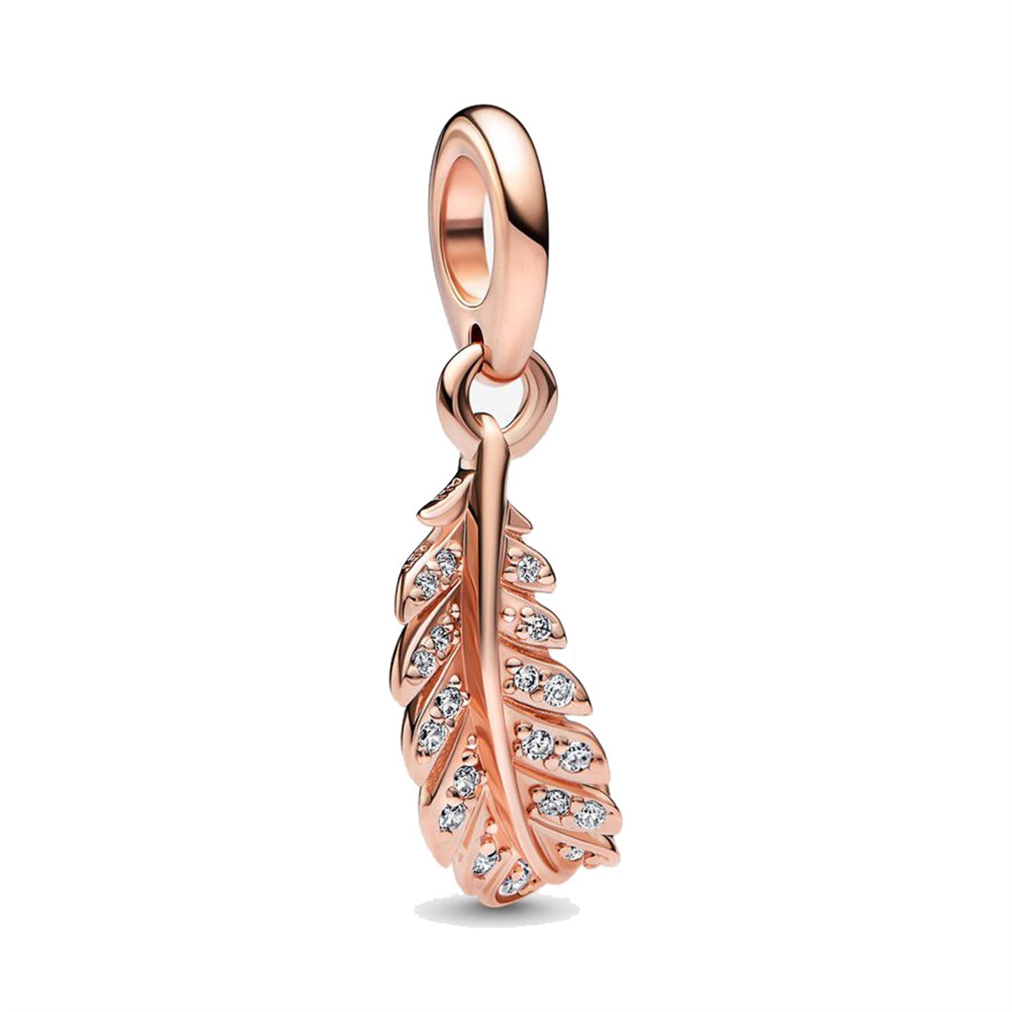 S925 Sterling Silver Rose Gold Love Pendant Series Charm