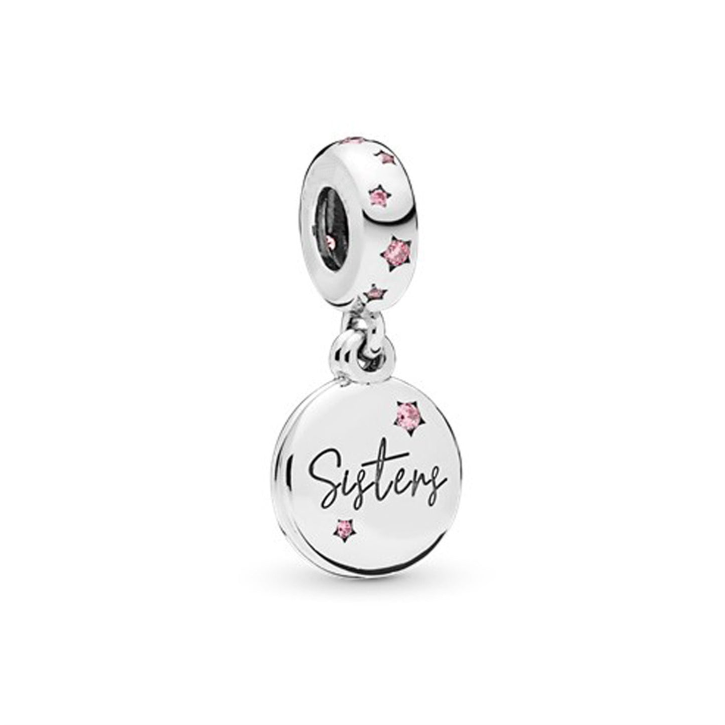S925 Sterling Silver Five-Pointed Star Star Beaded Series Charm
