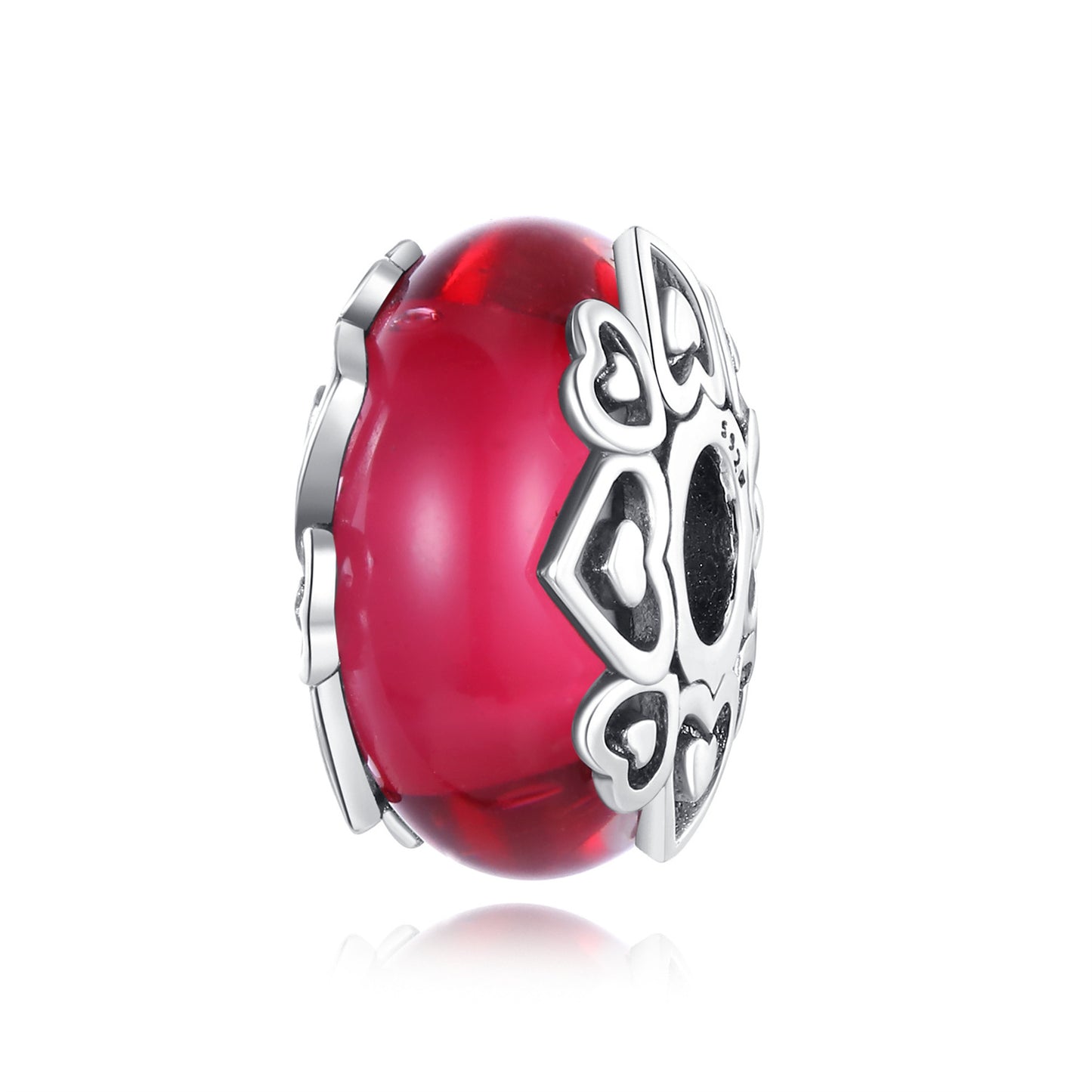 S925 Sterling Silver Butterfly Glass Beaded Series Charm